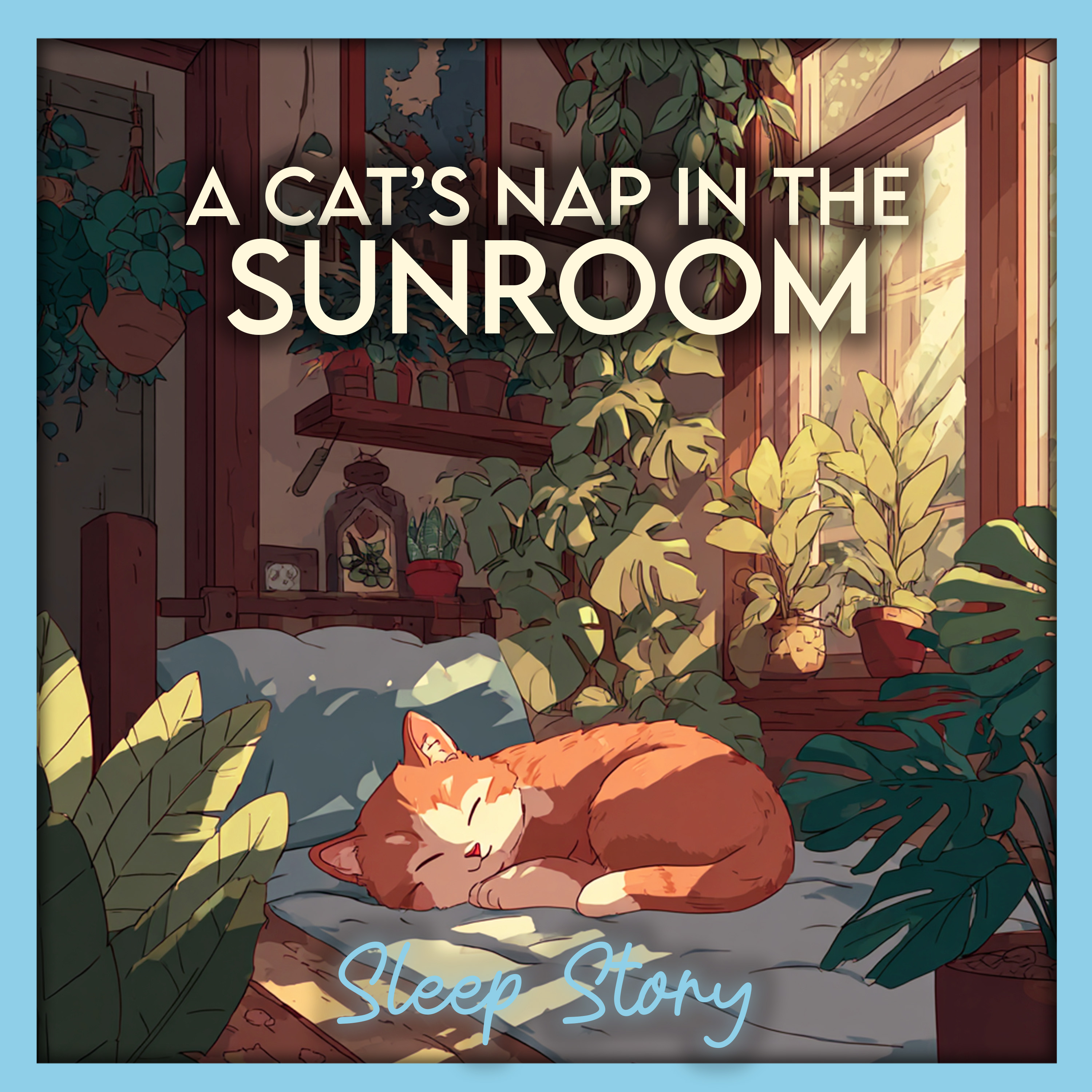 A Cat’s Golden Sunroom Nap | Sleep Aid Cozy Bedtime Sleep Story for Adults, Gentle ASMR Narration & Deep Sleep