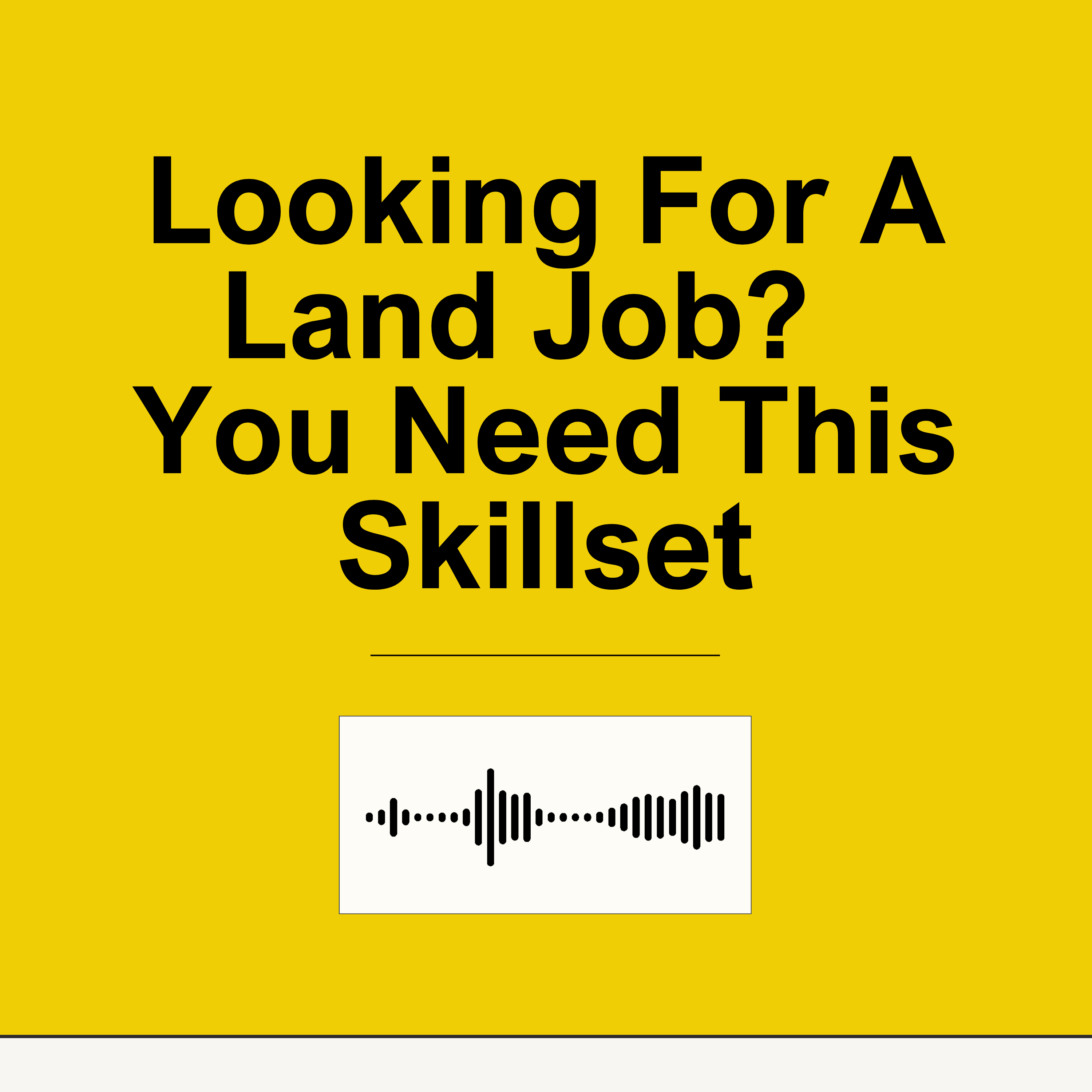 The ONE skill type that will help you get your next job episode artwork