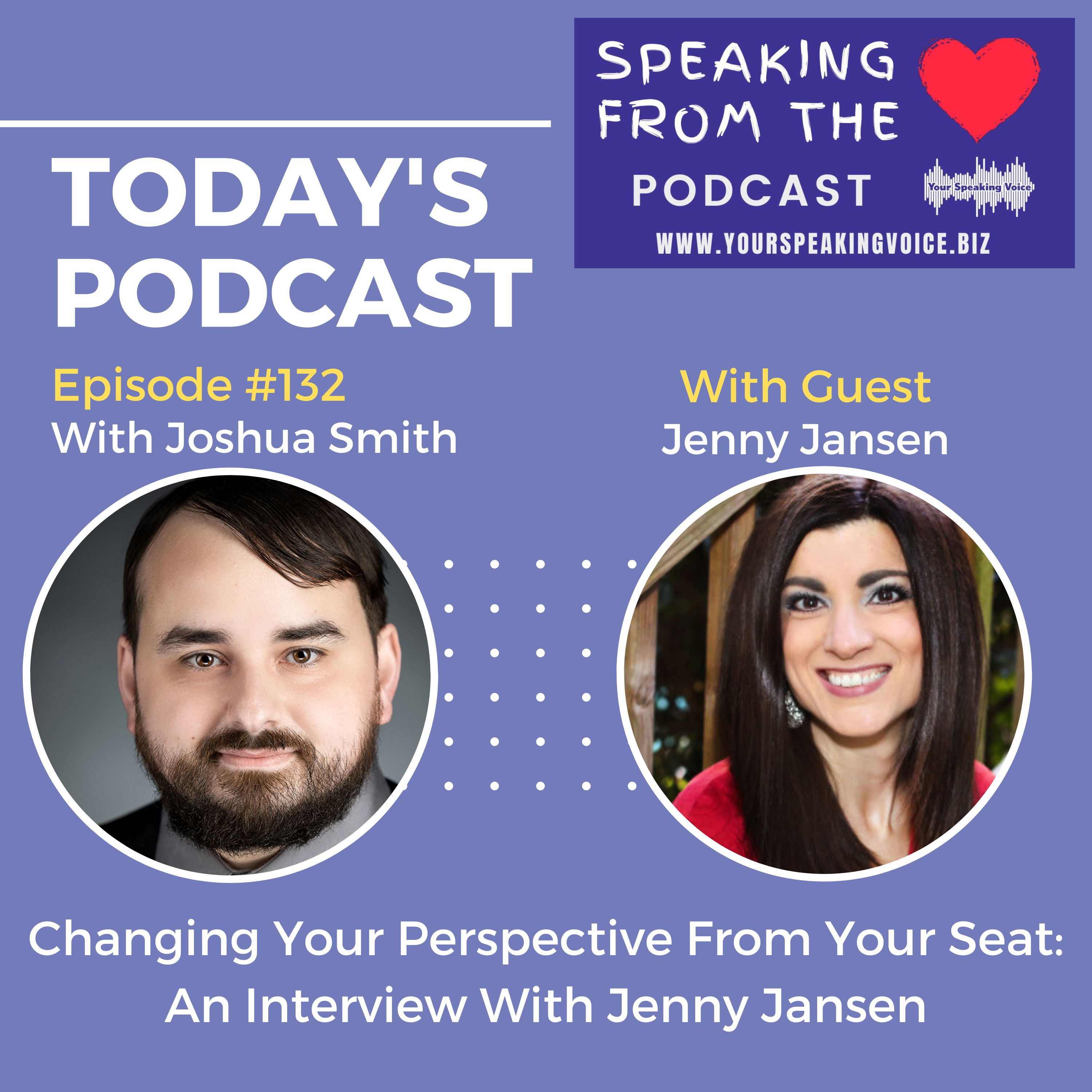 Episode #132 - Changing Your Perspective From Your Seat: An Interview With Jenny Jansen episode artwork