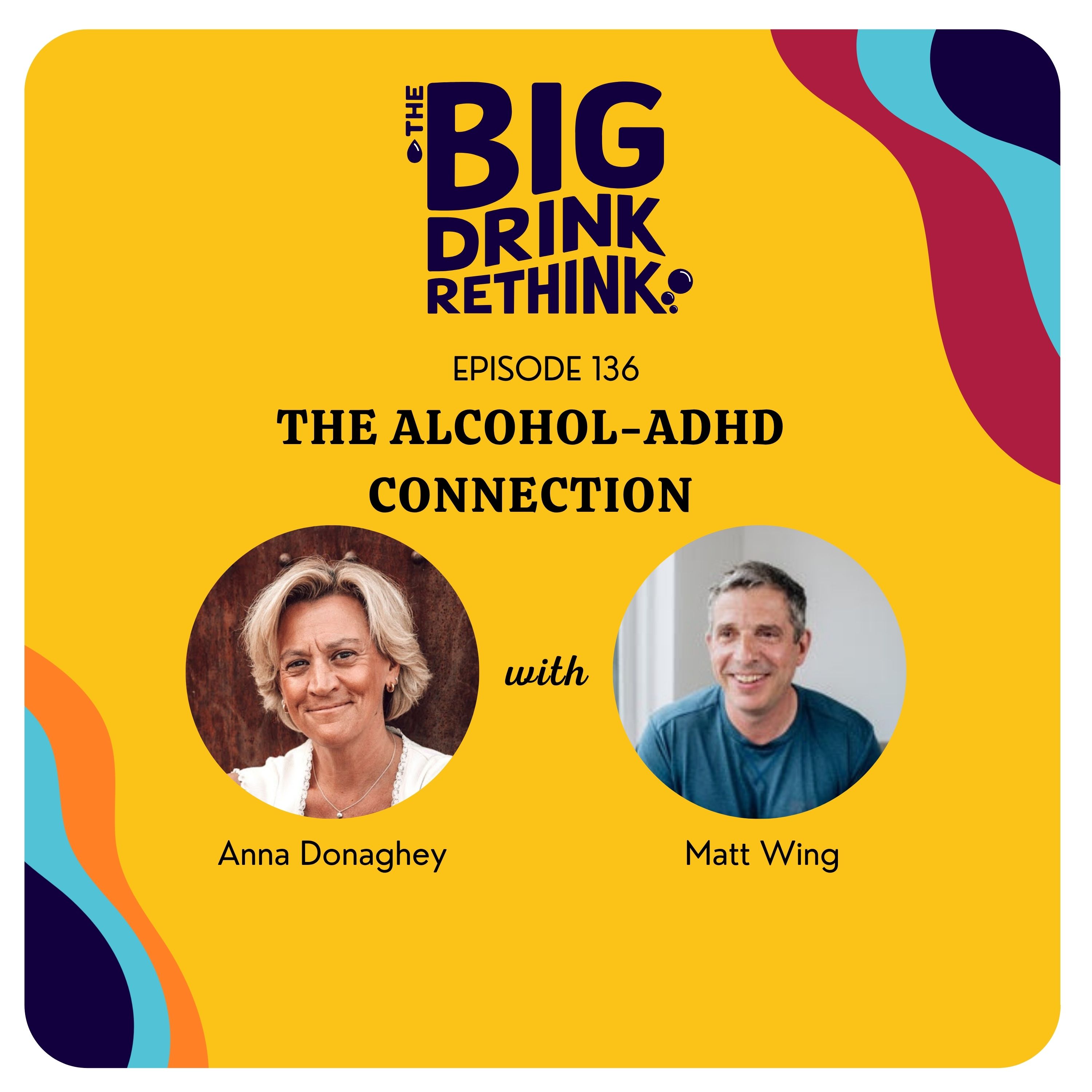 Ep 136: The Alcohol - ADHD Connection | Rethinking Alcohol | episode artwork