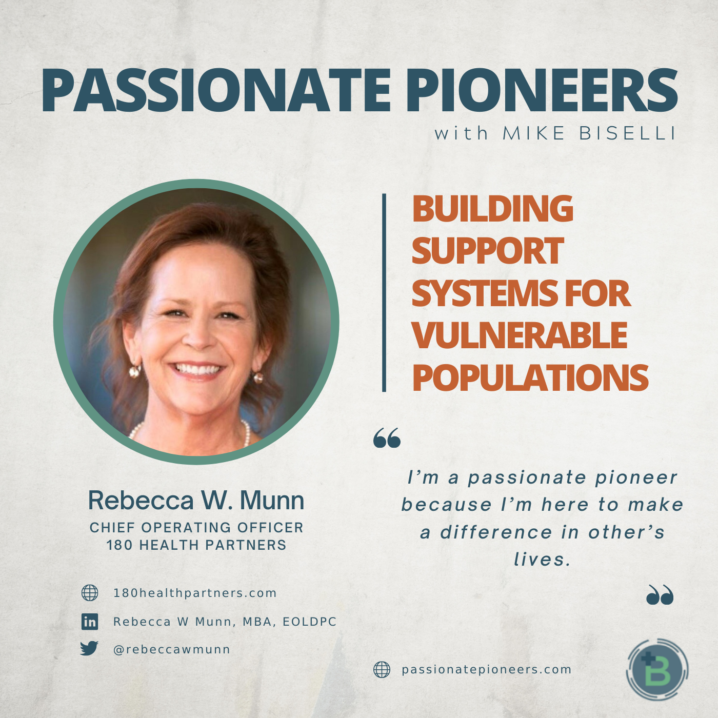 Building Support Systems for Vulnerable Populations with Rebecca W. Munn