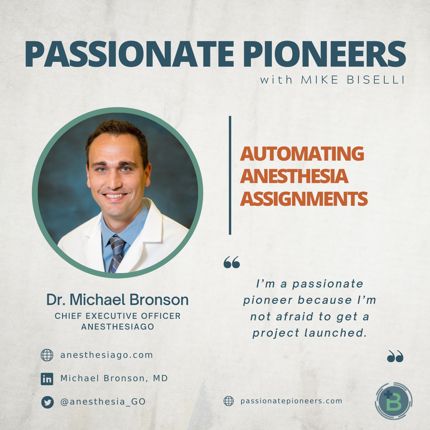 Automating Anesthesia Assignments with Dr. Michael Bronson