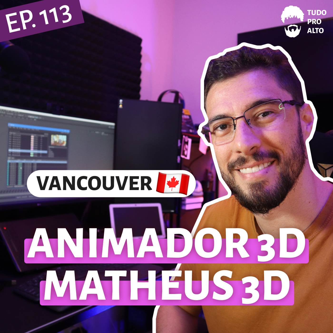 Animador 3D na Série Monstros no Trabalho, em Vancouver, Canadá, com Matheus 3D #113