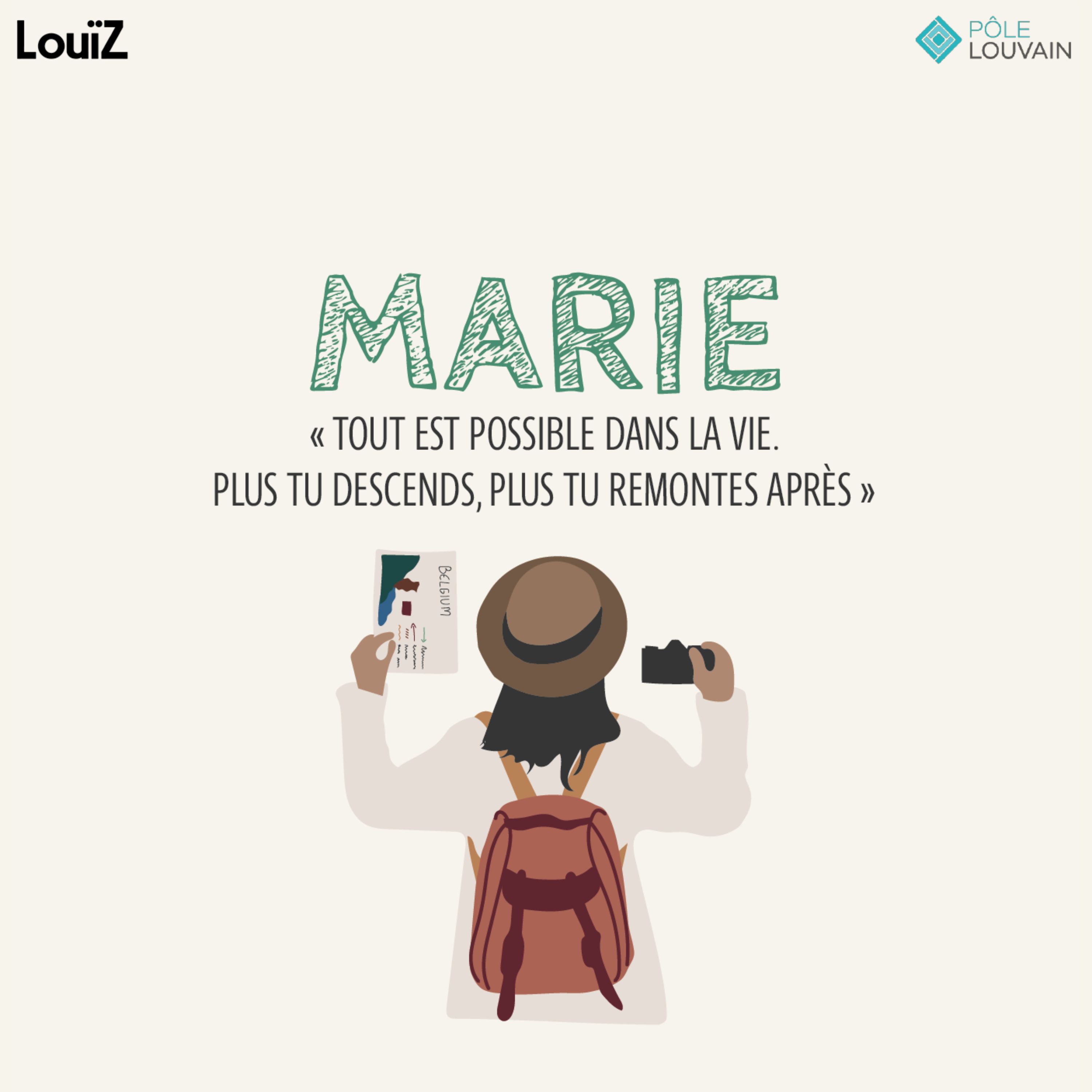 Marie : "Tout est possible dans la vie. Plus tu descends, plus tu remontes après" episode artwork