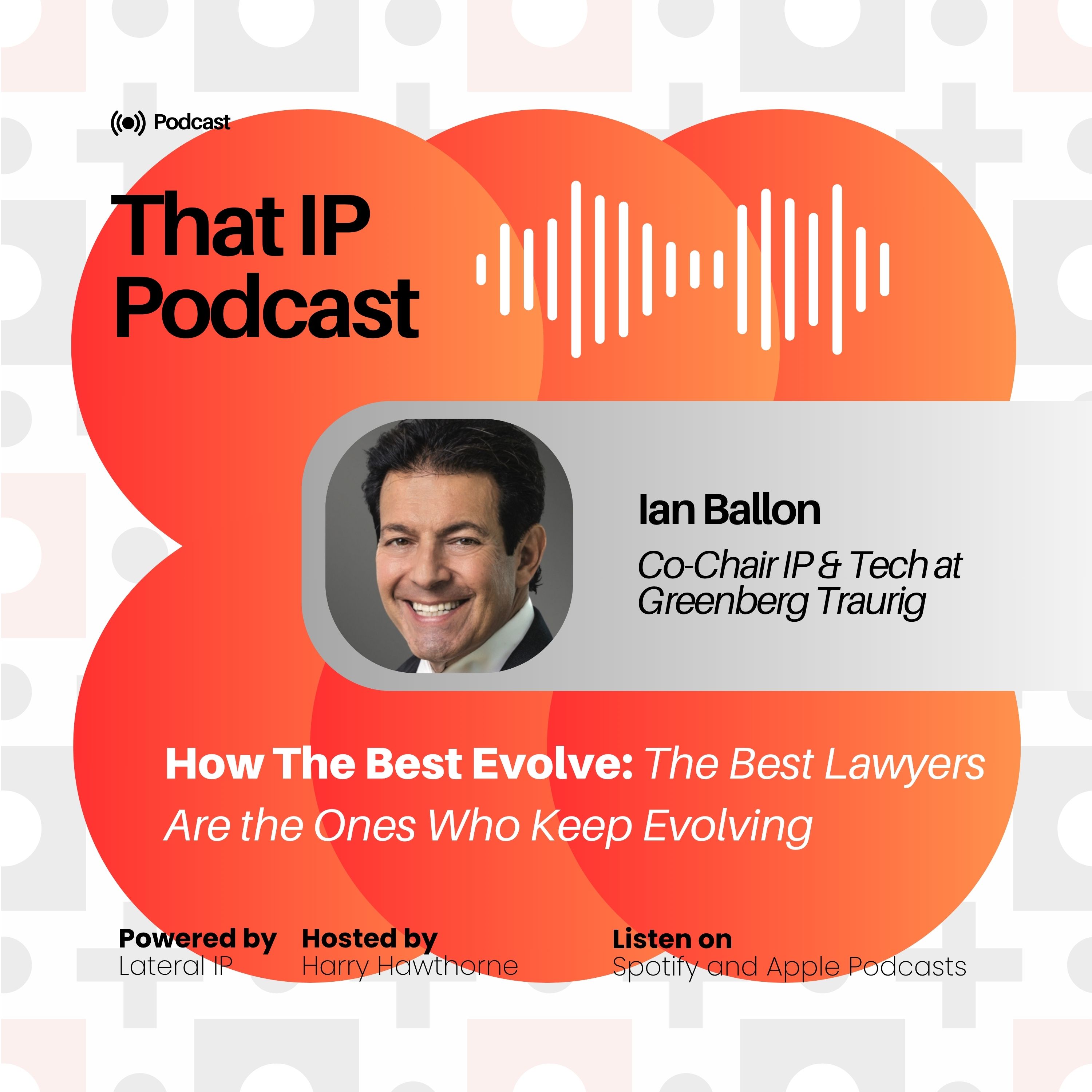 Episode 5: Ian Ballon - Co-Chair of IP & Tech Group at Greenberg Traurig episode artwork