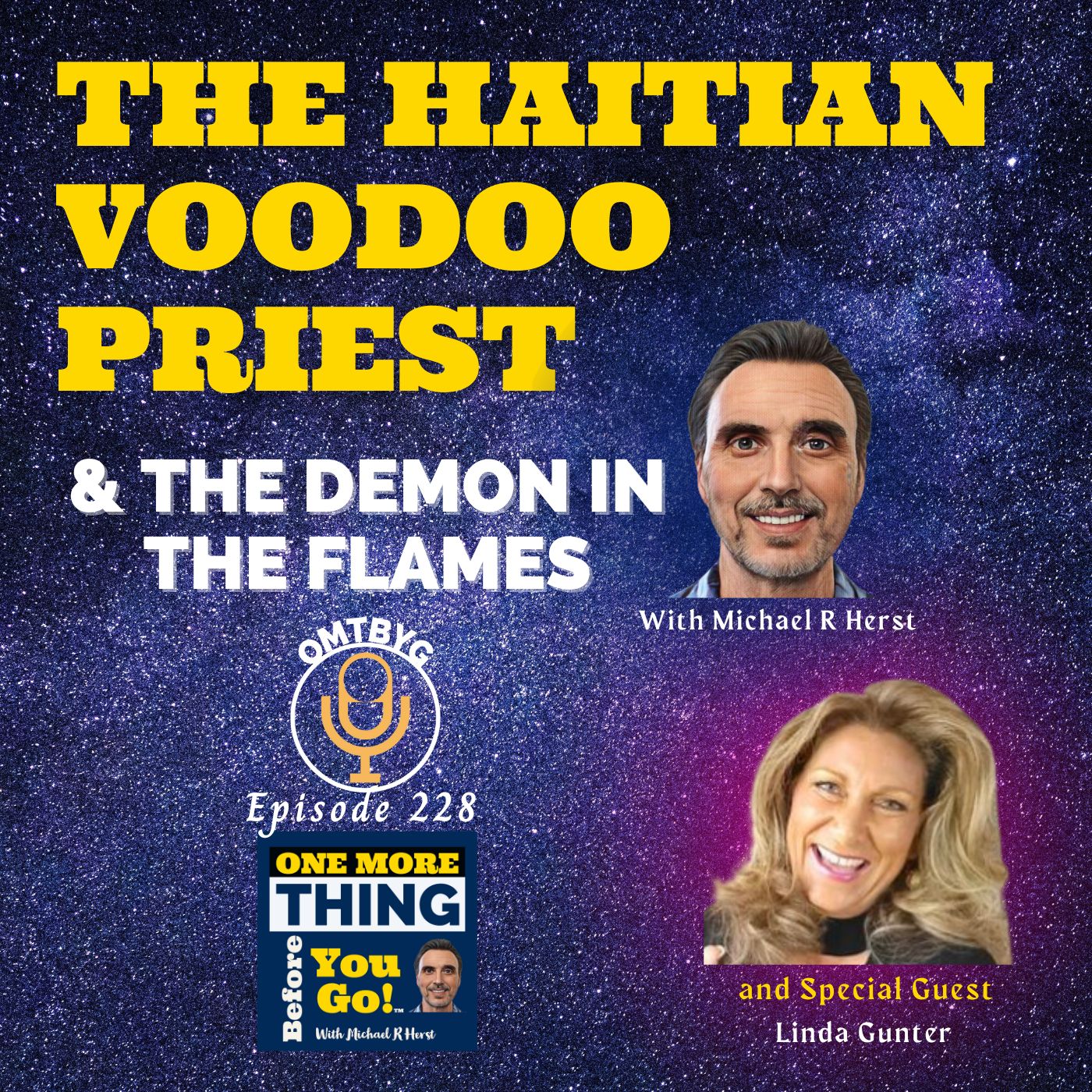 The Haitian Voodoo Priest and the Demon in the flames Image