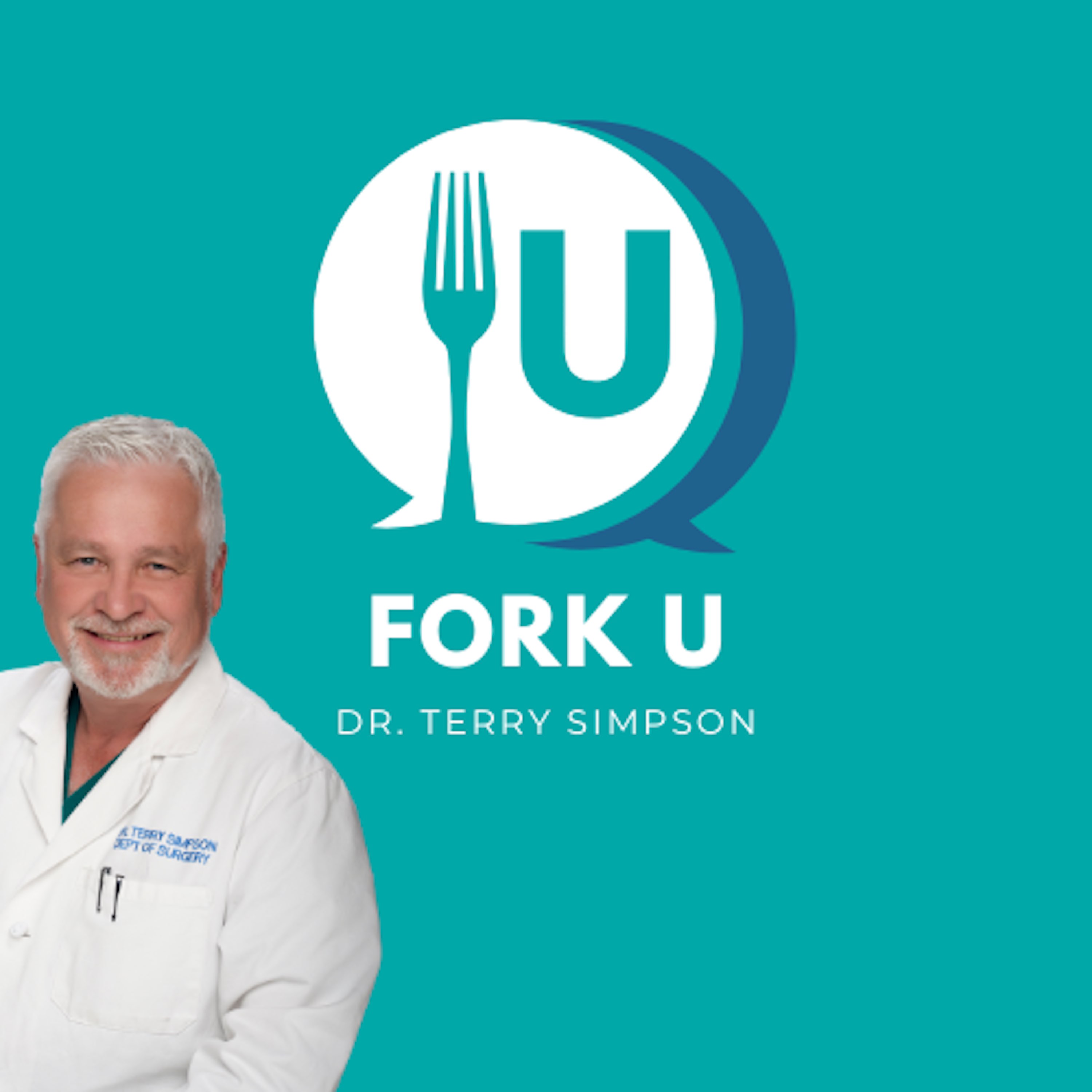 Fork U with Dr. Terry Simpson's artwork