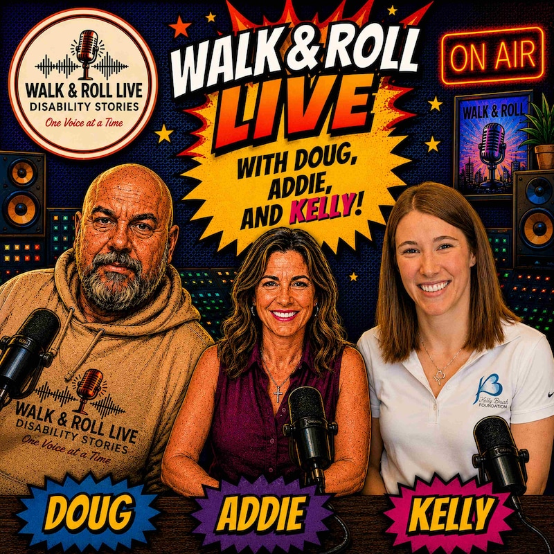 Artwork for podcast Walk and Roll Live-Disability Stories