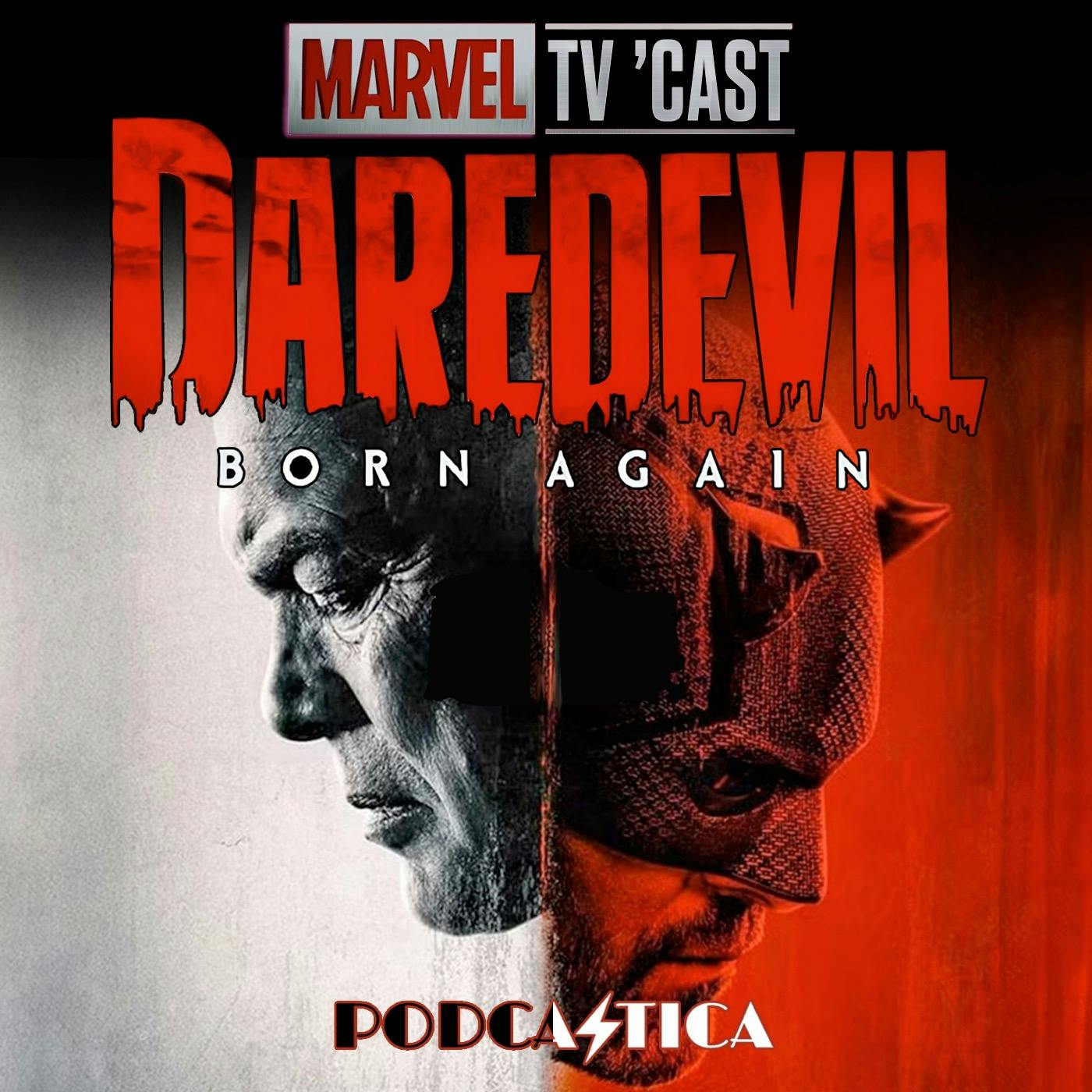 Marvel TV 'Cast: Daredevil: Born Again, Agatha All Along, Loki, What If...?, Moon Knight, She-Hulk, Legion podcast artwork