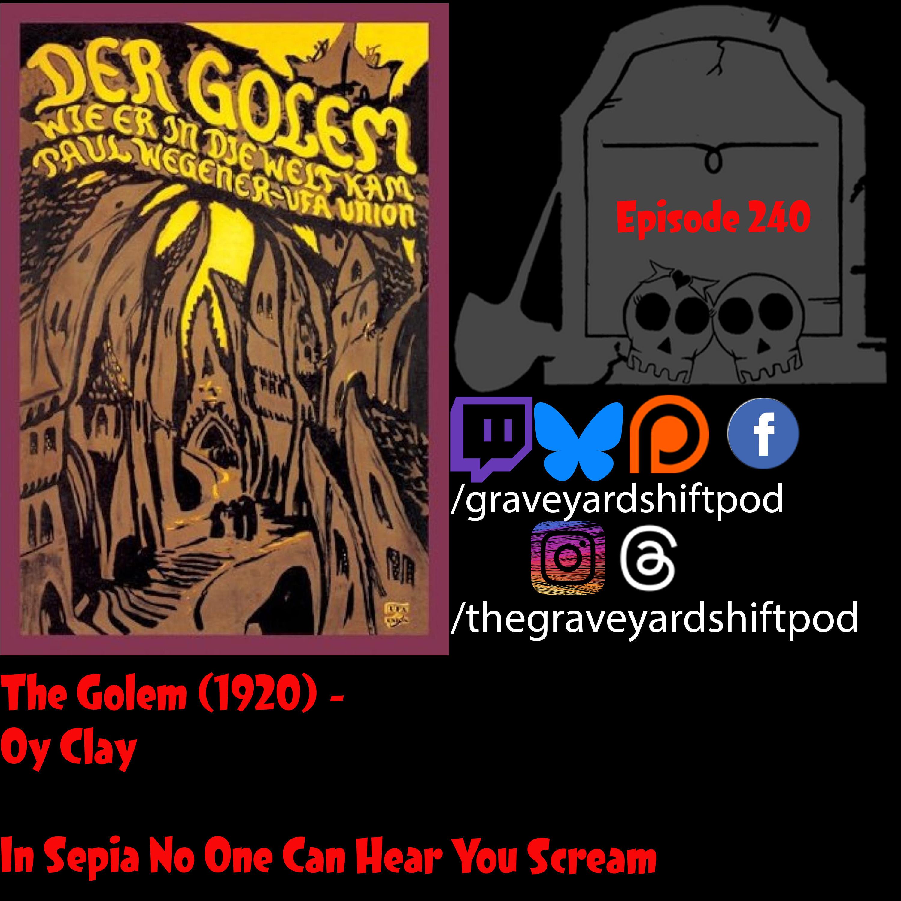 The Golem (1920) - Oy Clay - In Sepia No One Can Hear You Scream episode artwork