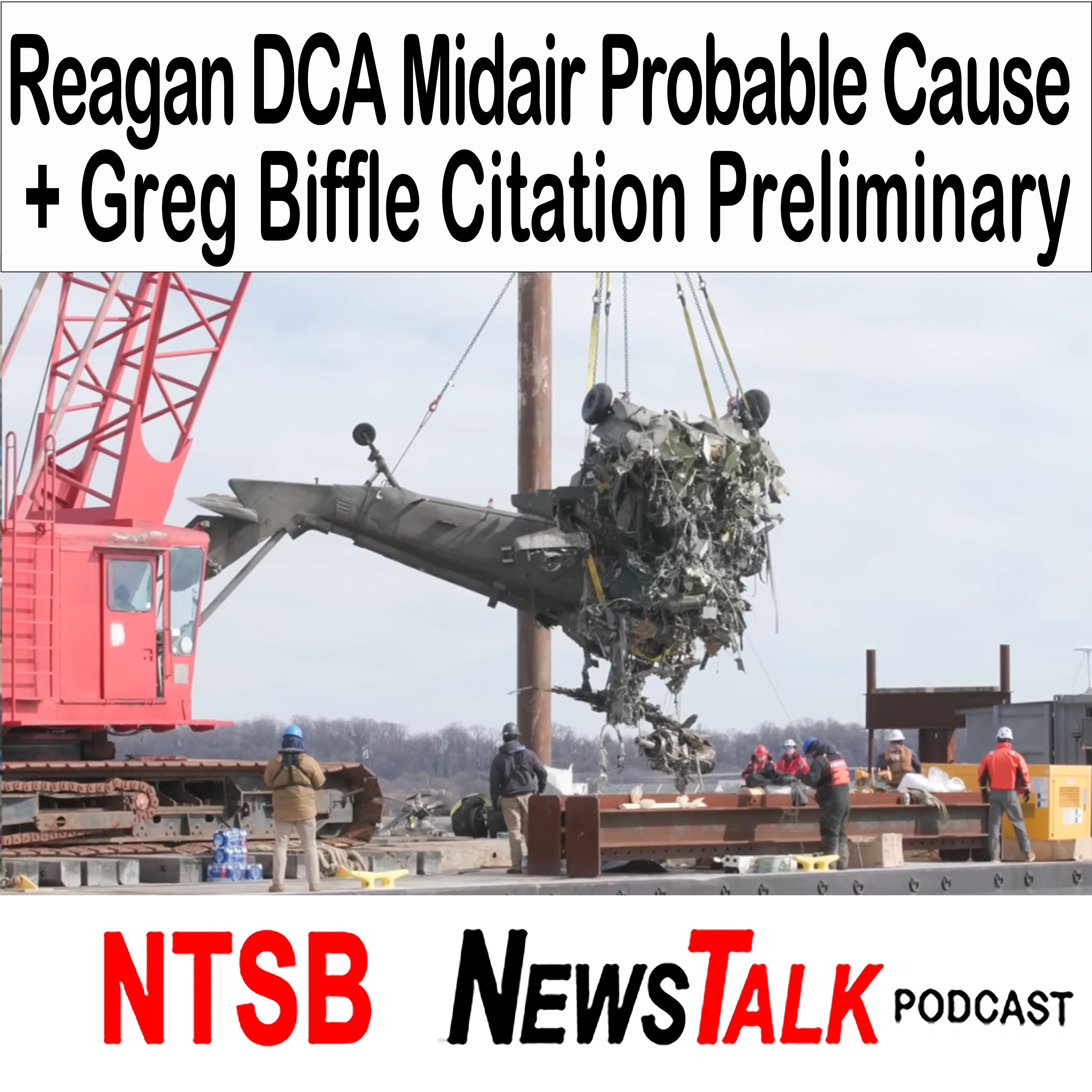 Reagan National (DCA) Midair Collision Probable Cause + Greg Biffle Citation 550 Preliminary Report