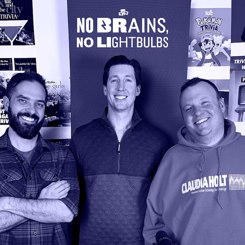 Artwork for podcast No Brains, No Lightbulbs: A Trivia Podcast