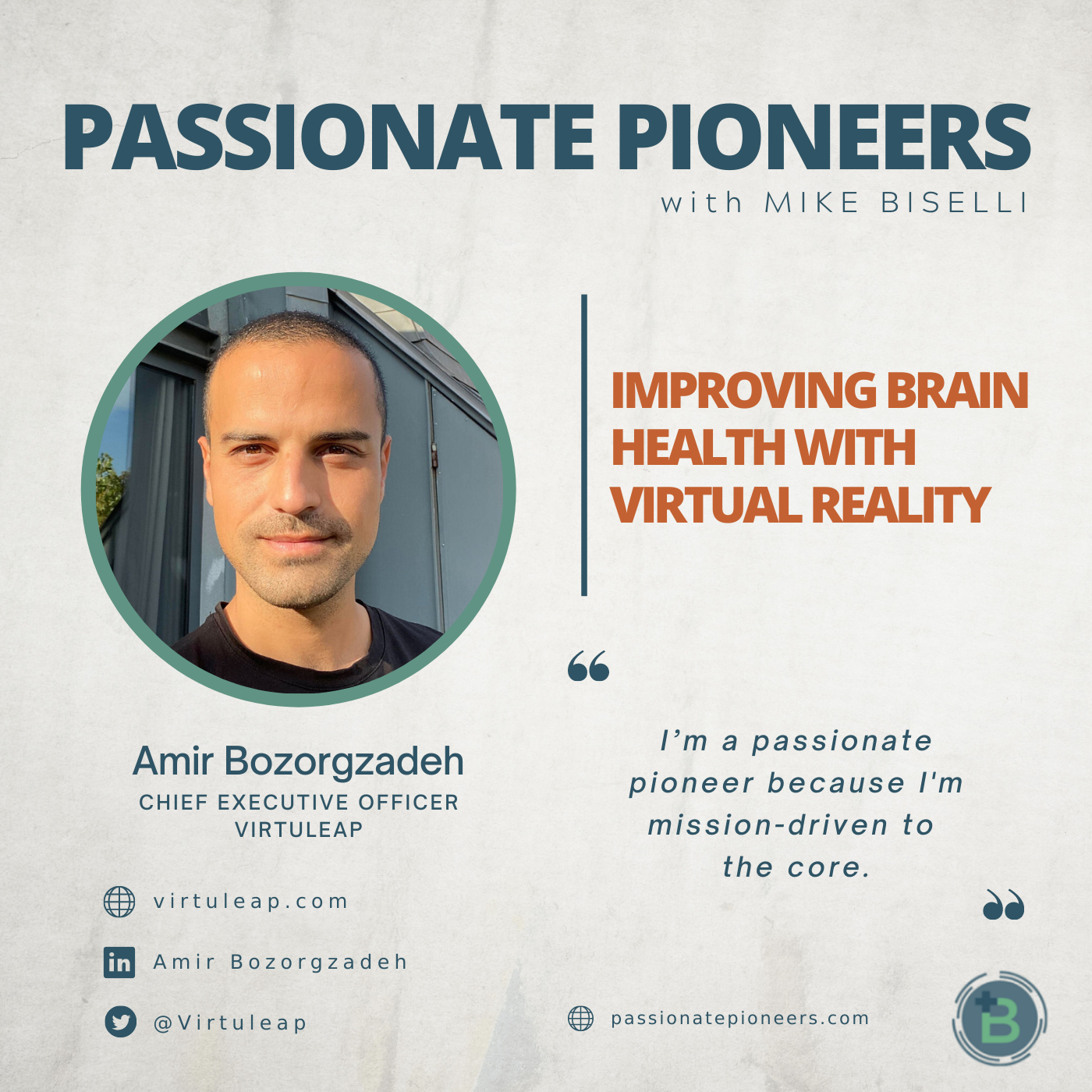 Improving Brain Health with Virtual Reality with Amir Bozorgzadeh