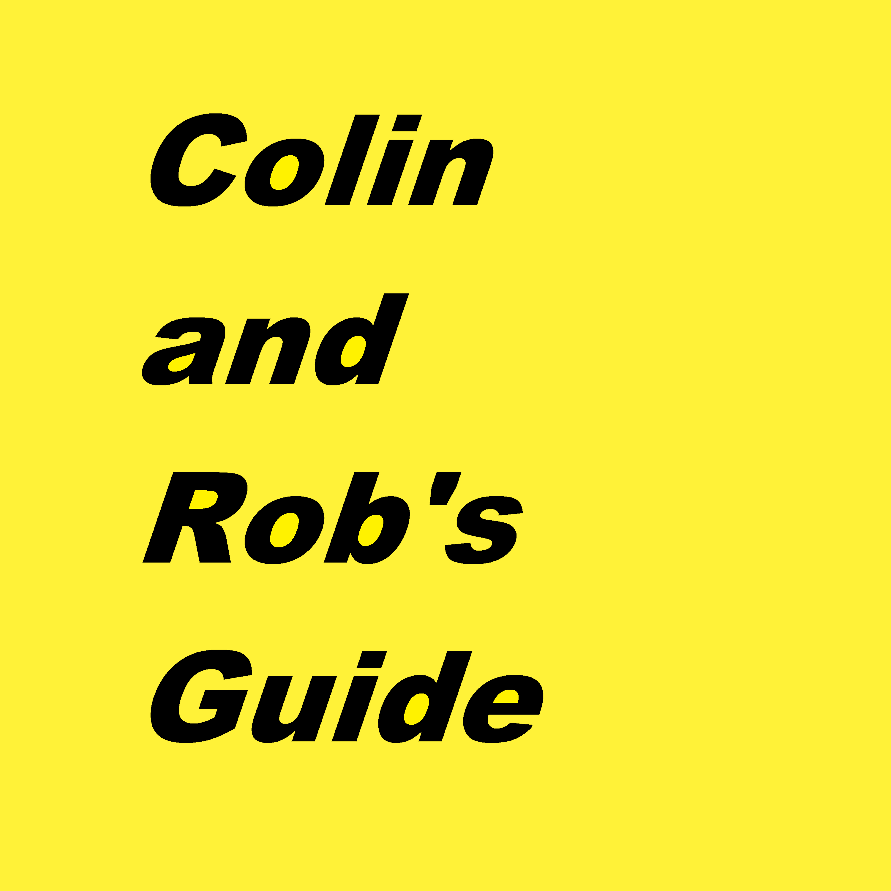 Artwork for Colin and Rob's guide to...
