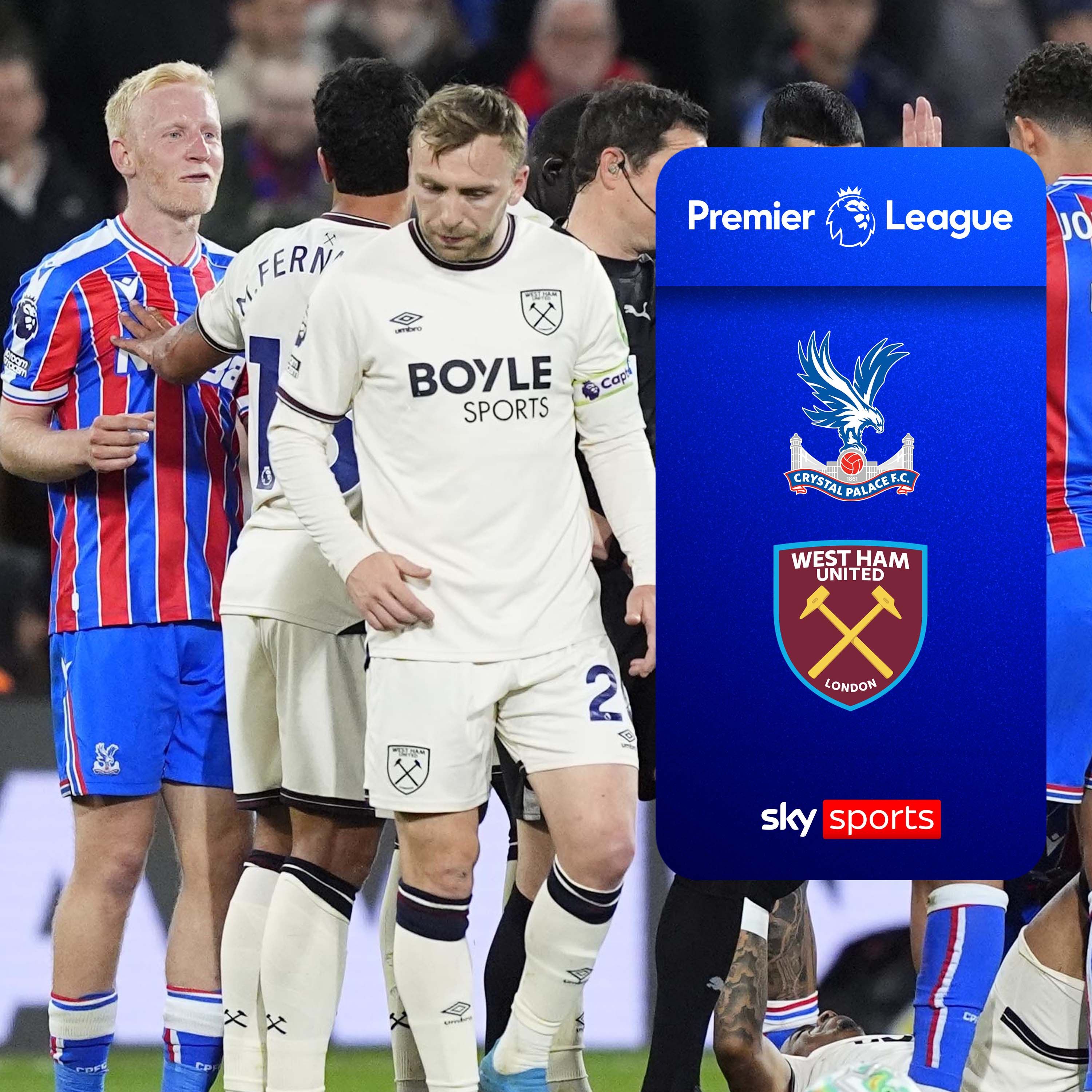 West Ham draw at Palace to move two points clear of Spurs as Wolves are relegated