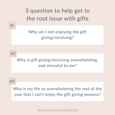 Clutter and gifts