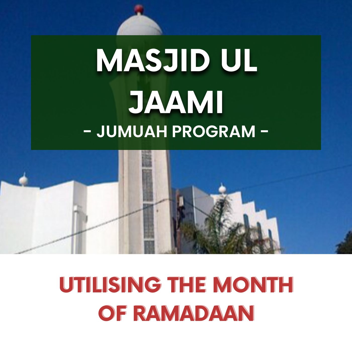 230414_Utilising the month of Ramadaan