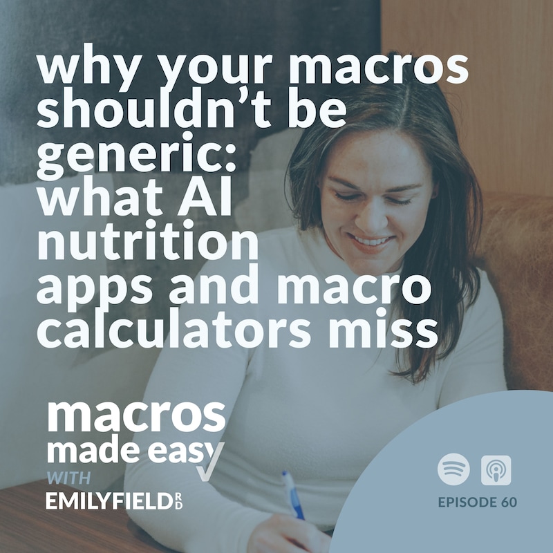Artwork for podcast Macros Made Easy with Emily Field RD