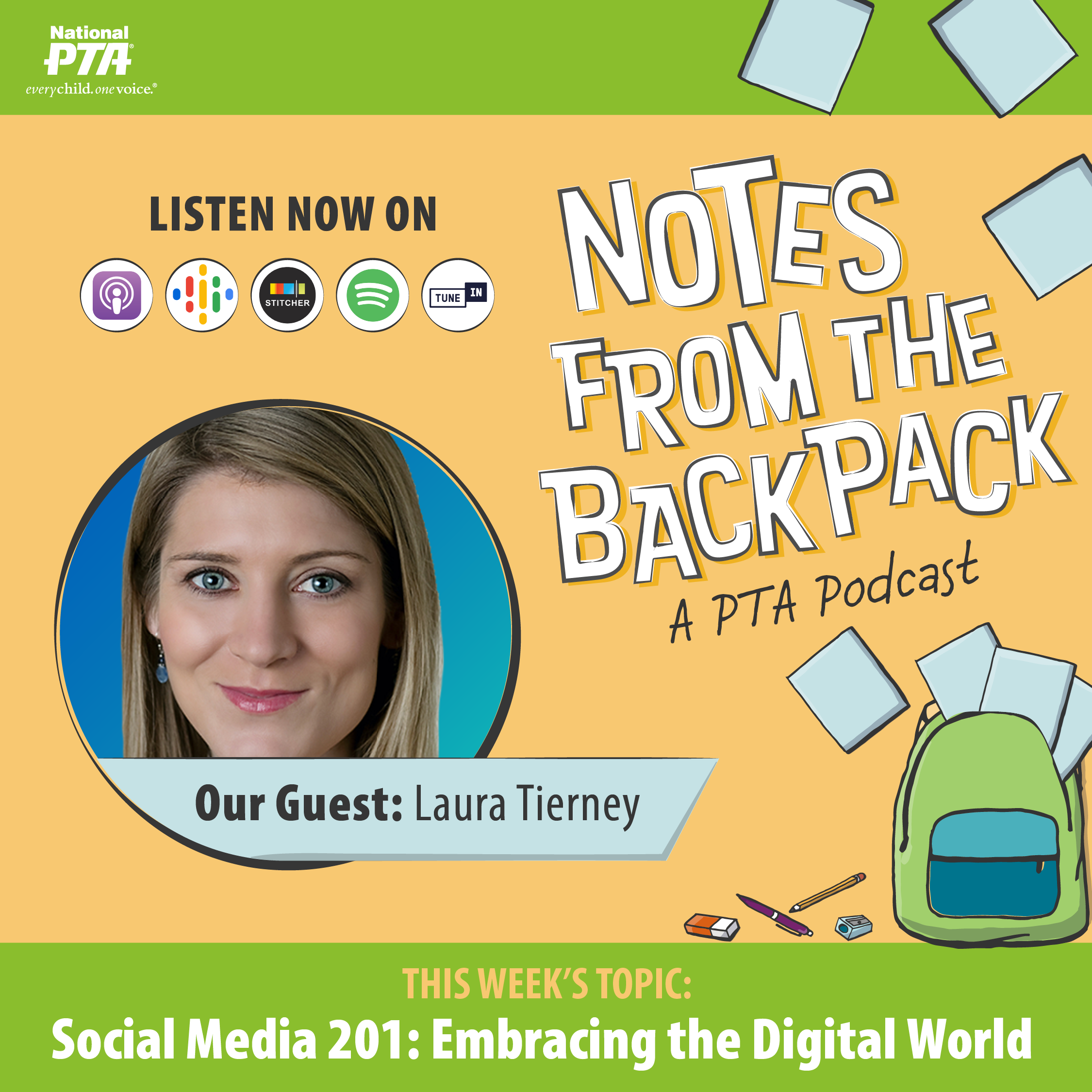 Artwork for podcast Notes from the Backpack: A PTA Podcast