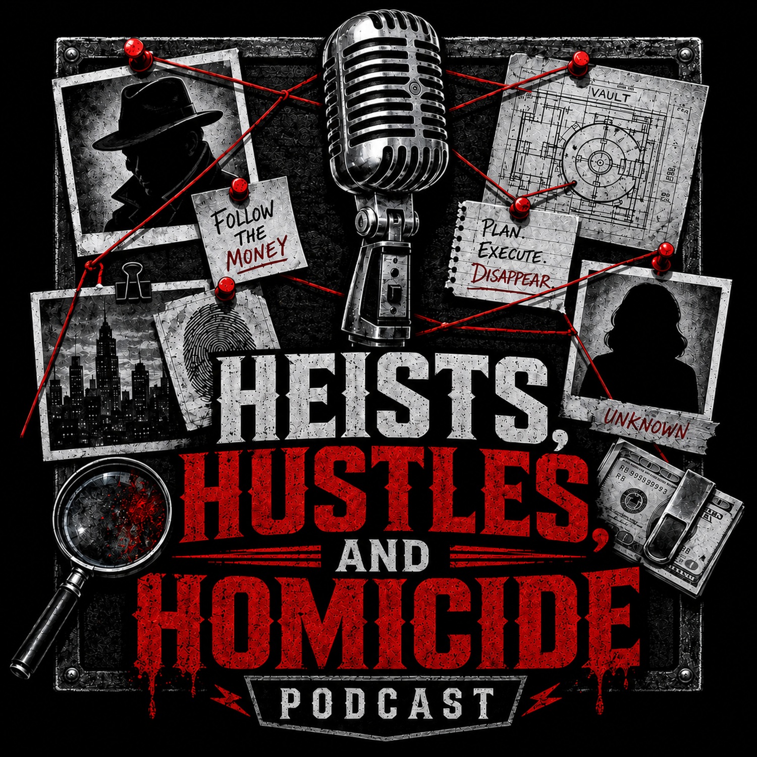 Show artwork for Heists, Hustles, and Homicide