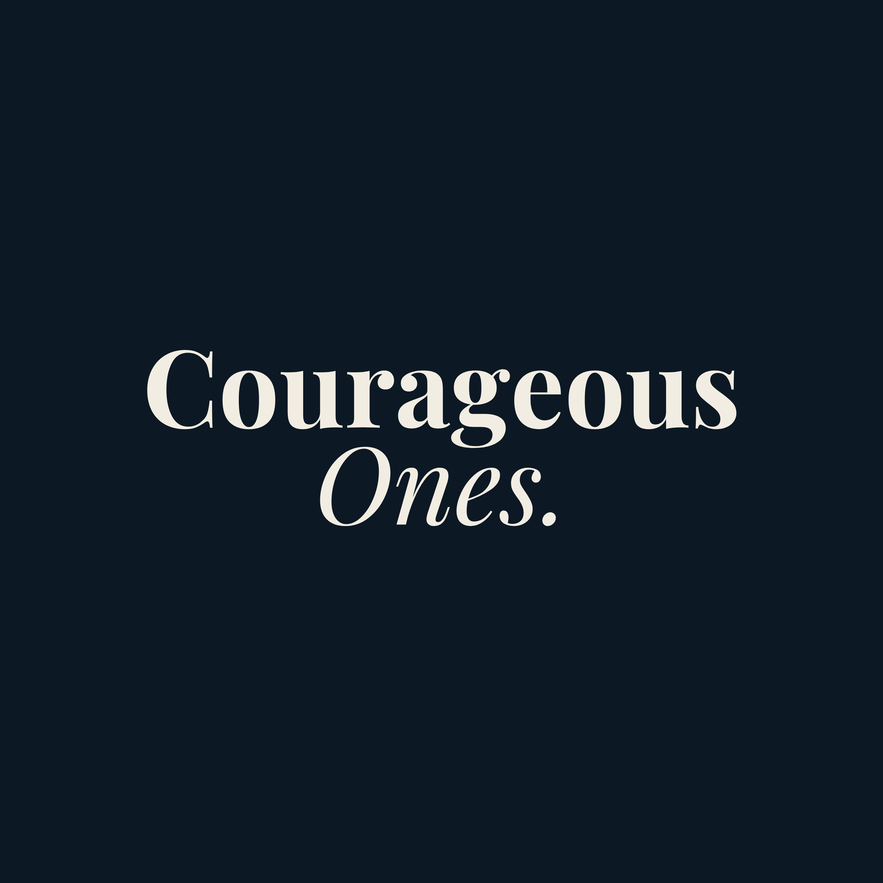Artwork for Courageous Ones