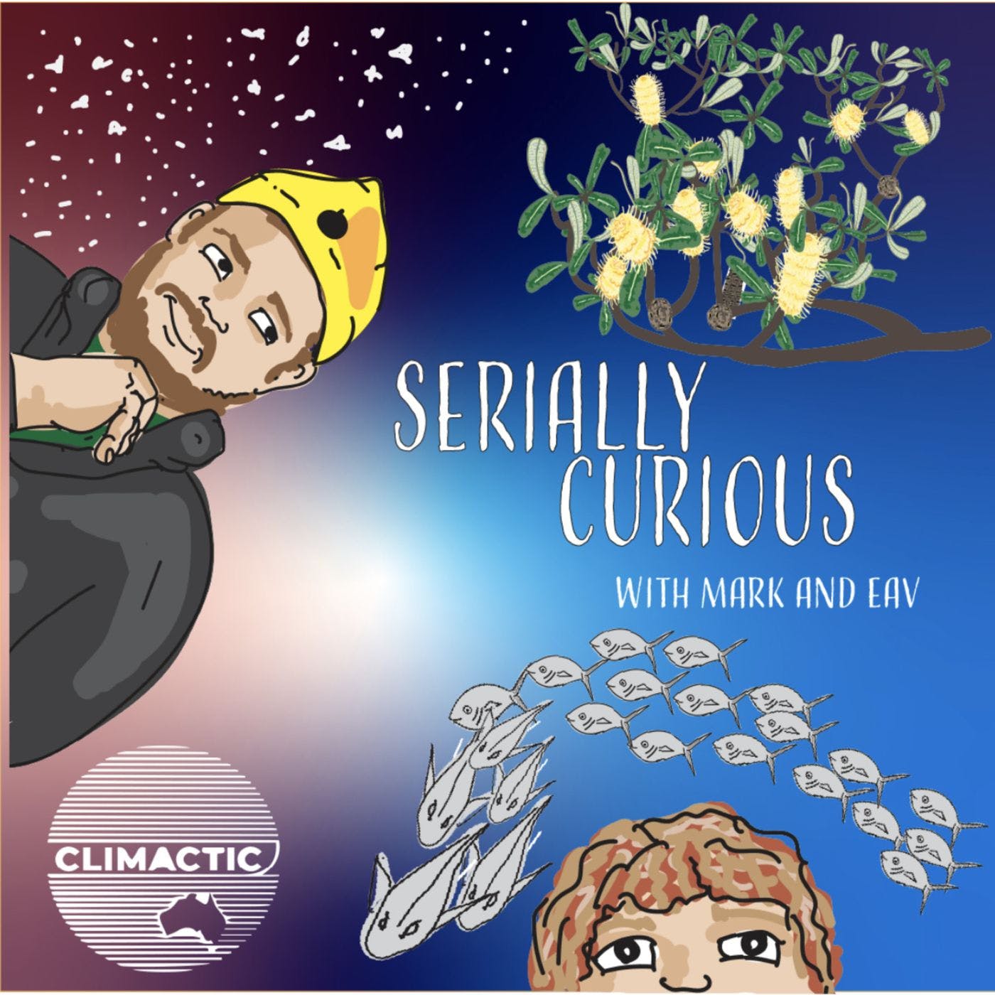 Serially Curious | with Mark and Eav's artwork