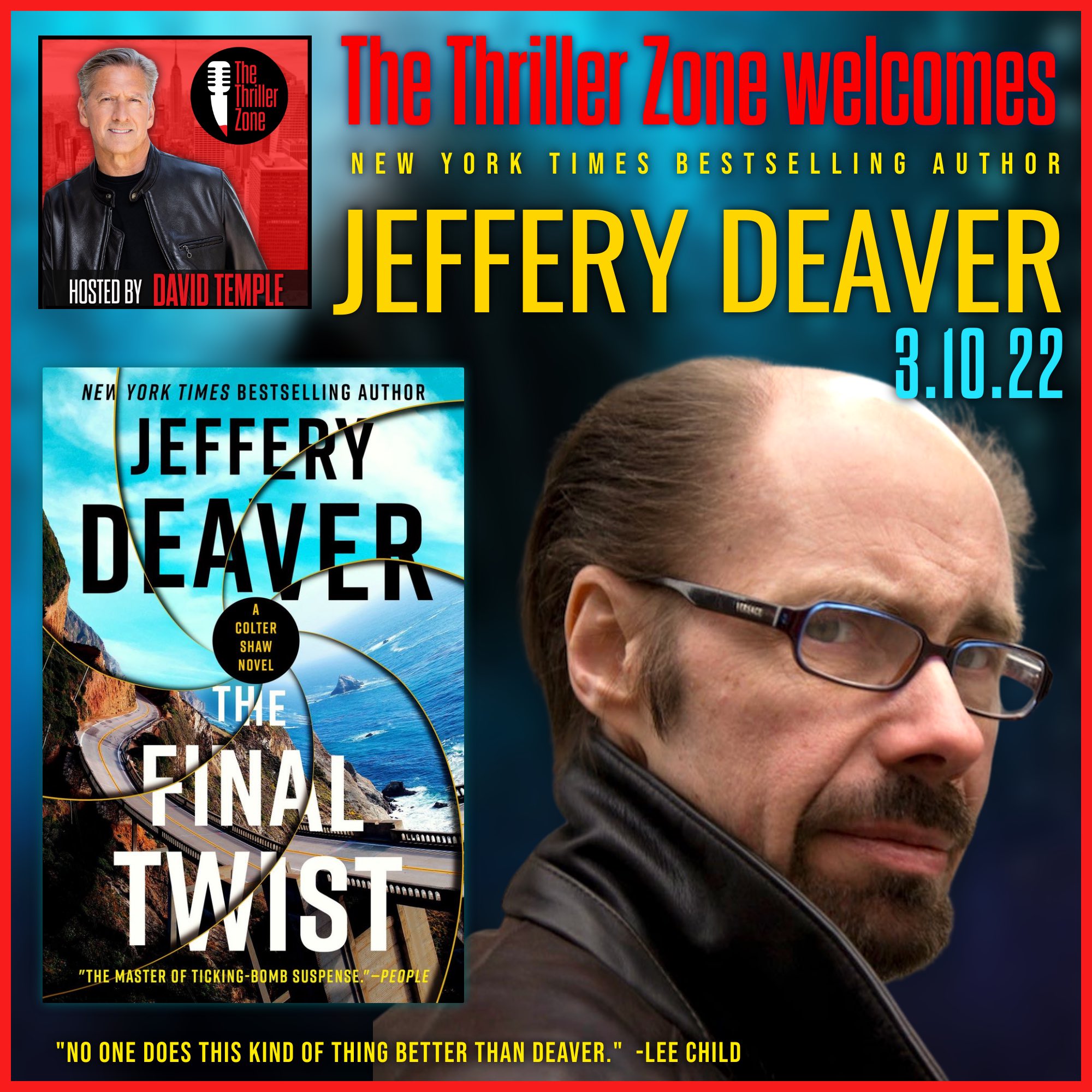 Jeffery Deaver, International New York Times Bestselling Author Image