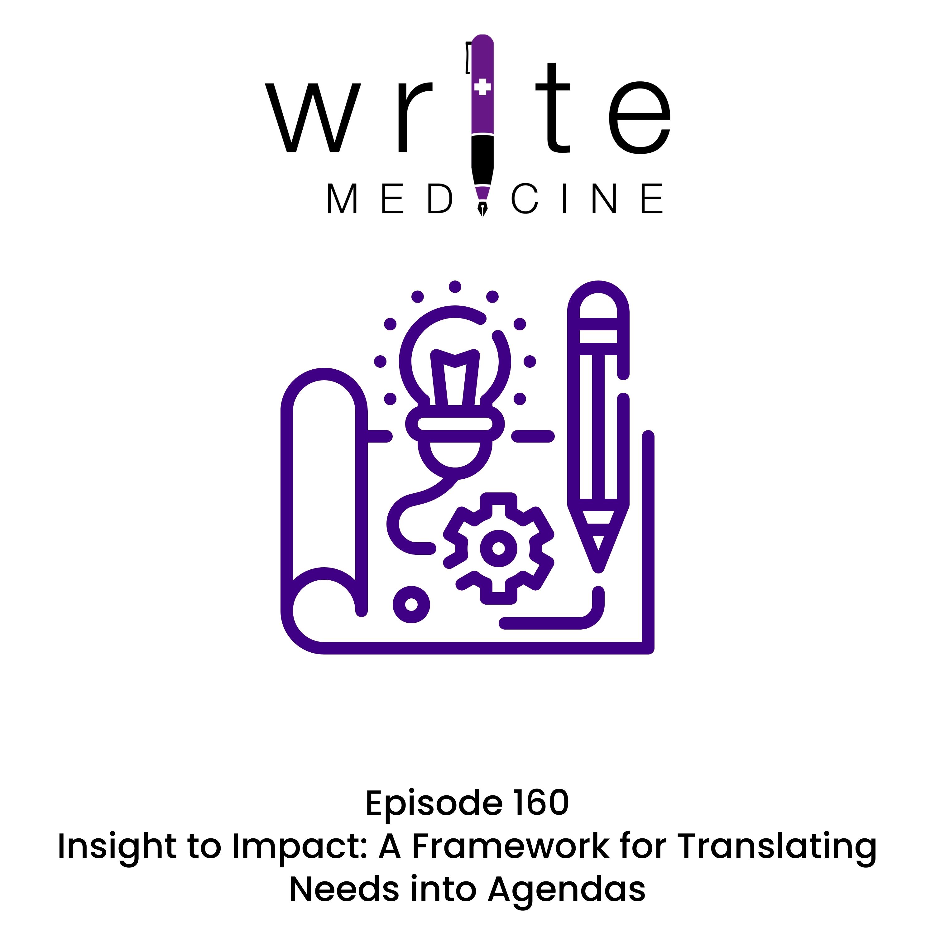 Insight to Impact: A Framework for Translating Needs into Agendas Insight to Impact: A Framework for Translating Needs into Agendas