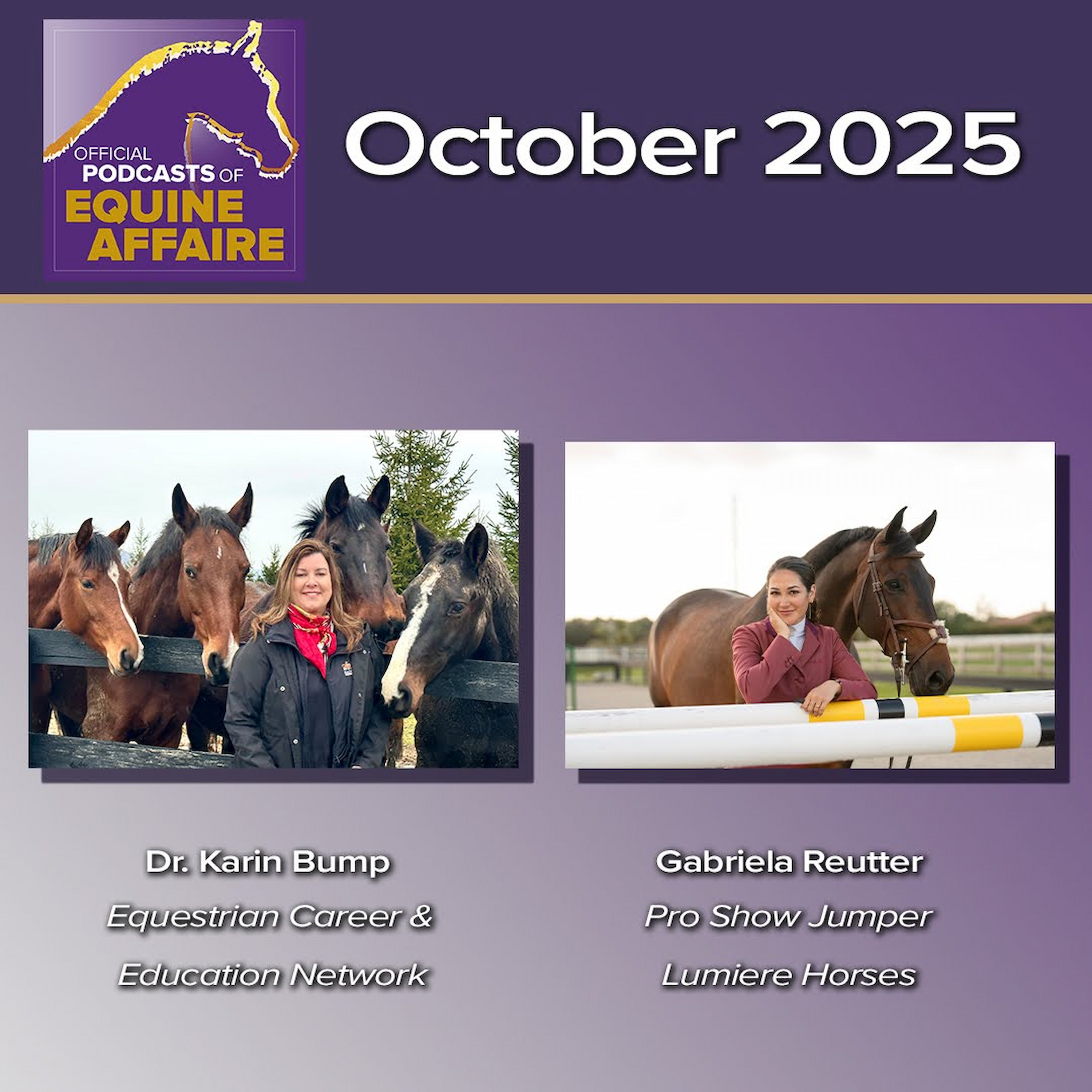 Equine Affaire: Horse Careers, Gabriela Reutter and a Winner for October 16, 2025 - HORSES IN THE MORNING