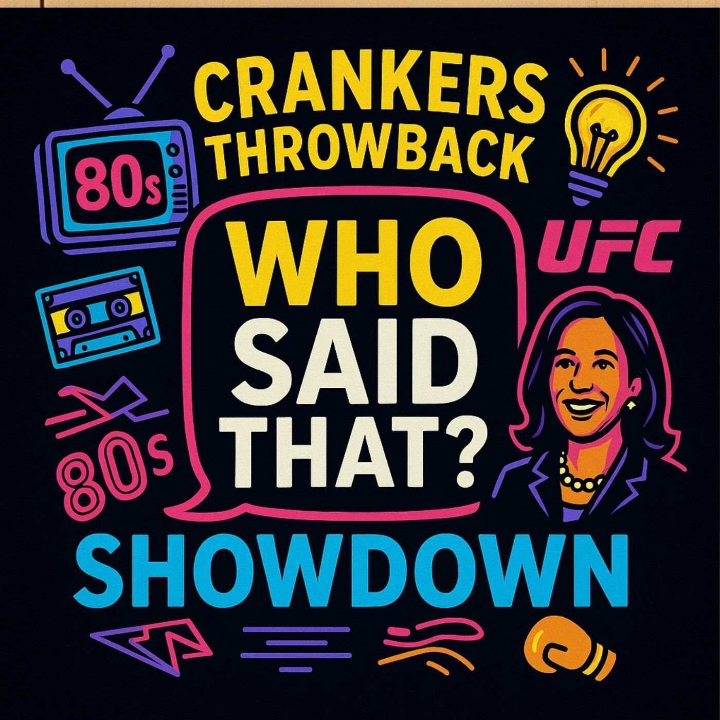 🎙️ Crankers Throwback Showdown: “Who Said That?” 80s/90s Edition, Kamala’s New Gig, Kentucky Innovation & UFC Chaos! episode artwork