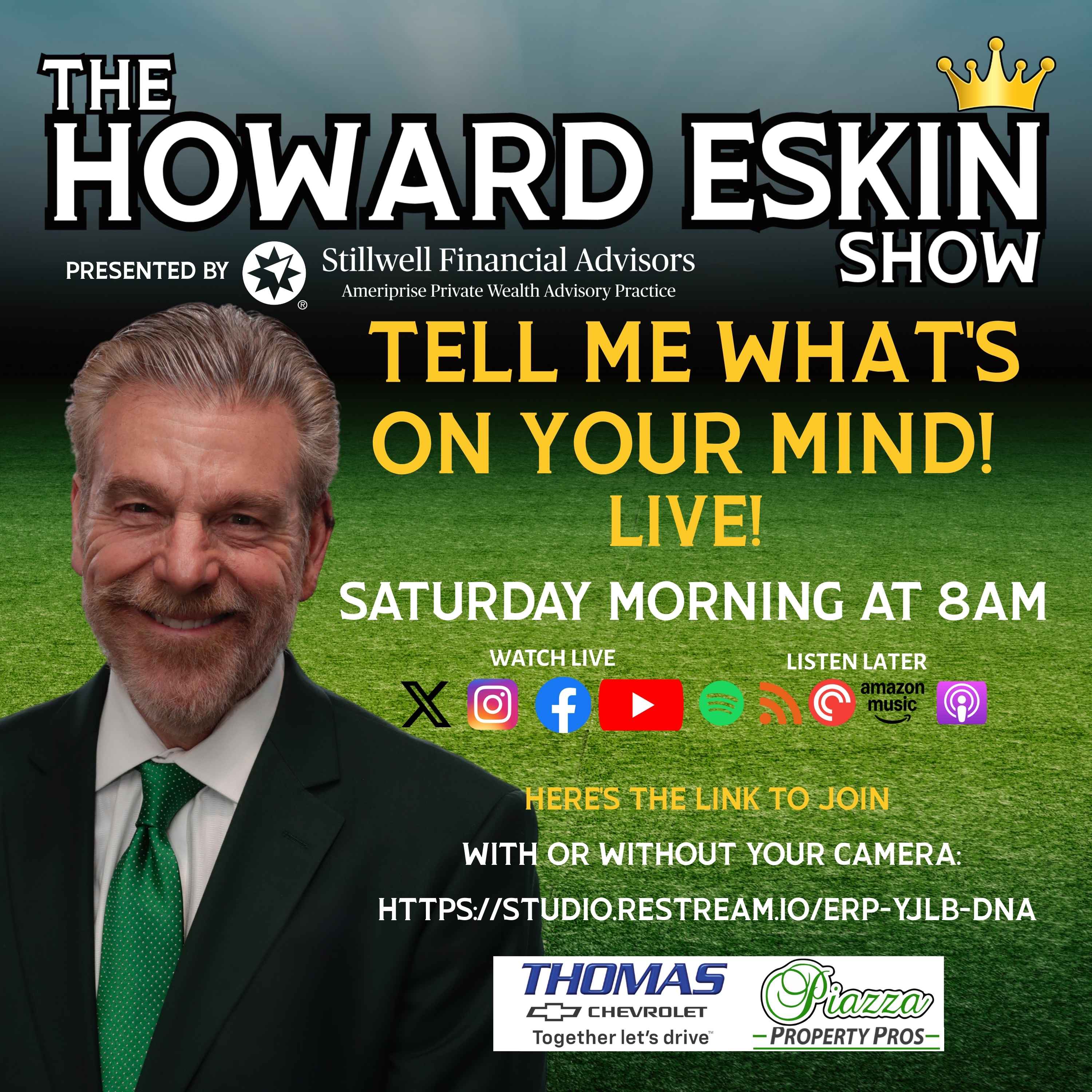 The Howard Eskin Show – #124 – Sports Talk with YOU!