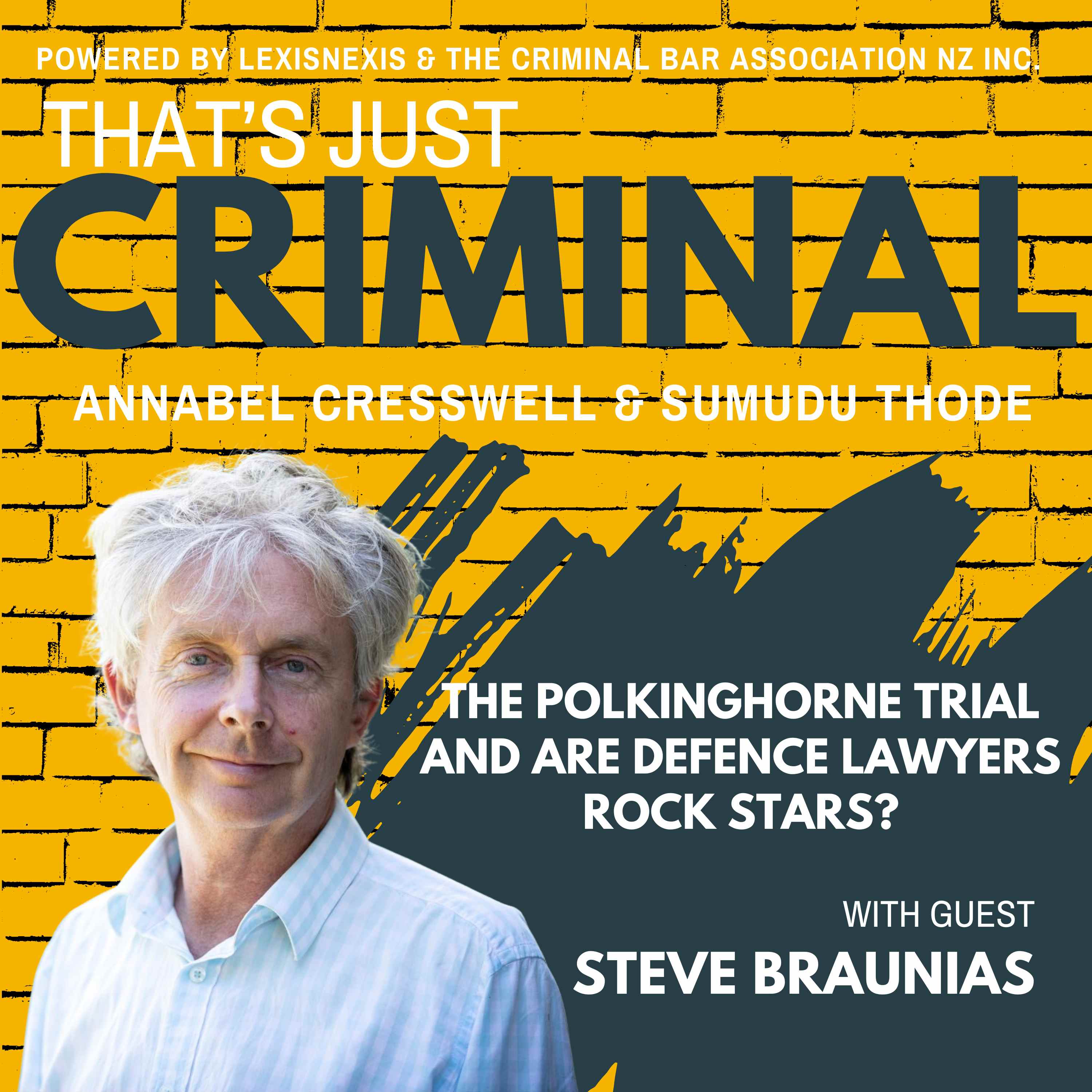 Steve Braunias: The Polkinghorne Trial and Are Defence Lawyers Rock Stars? episode artwork