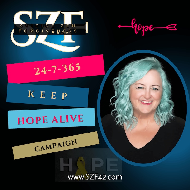 Artwork for podcast Suicide Zen Forgiveness Stories re Suicide Loss | Ideation | Mental Health | Offering Hope |Empathy for All