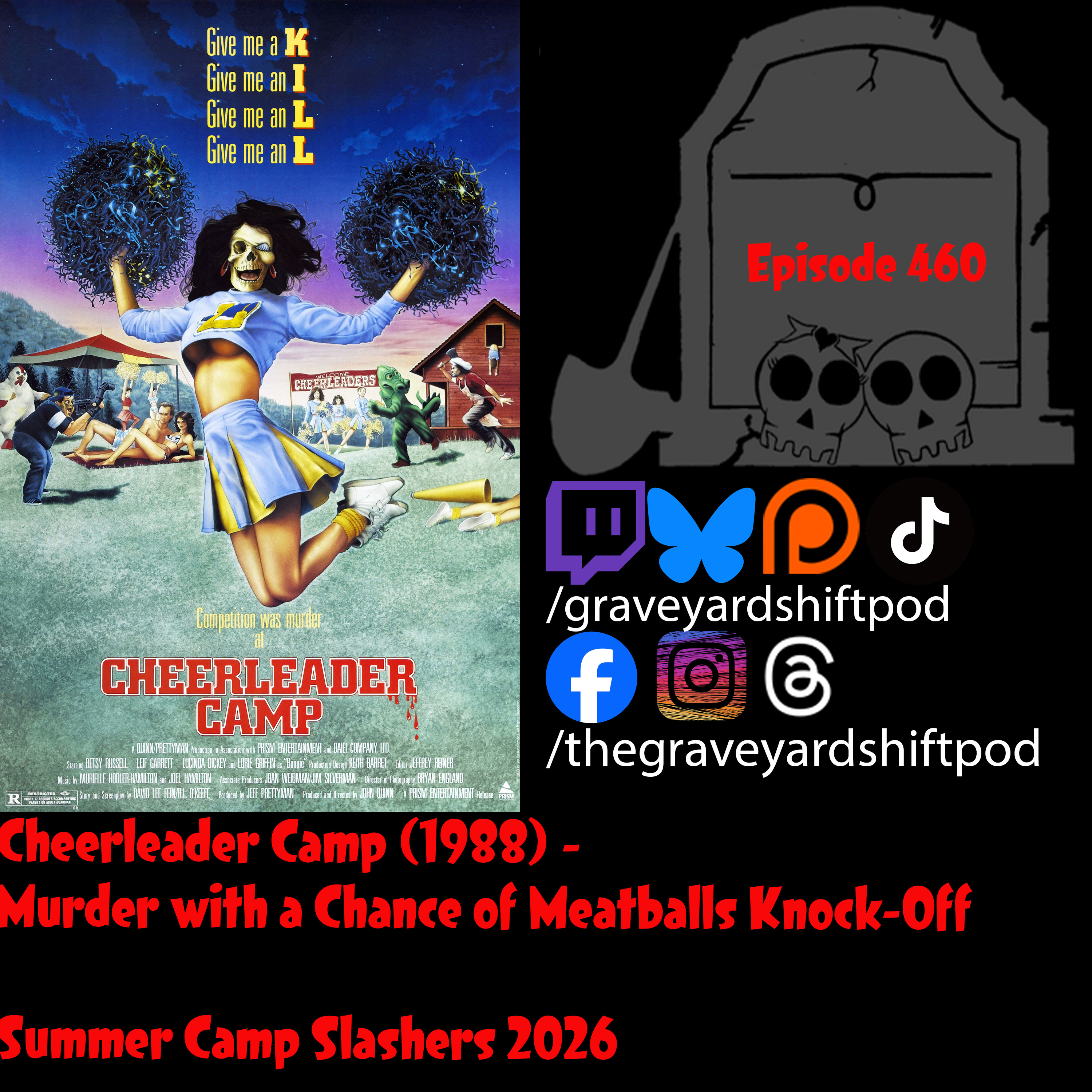 Cheerleader Camp (1988) - Murder With A Chance of Meatballs Knock-Off episode artwork