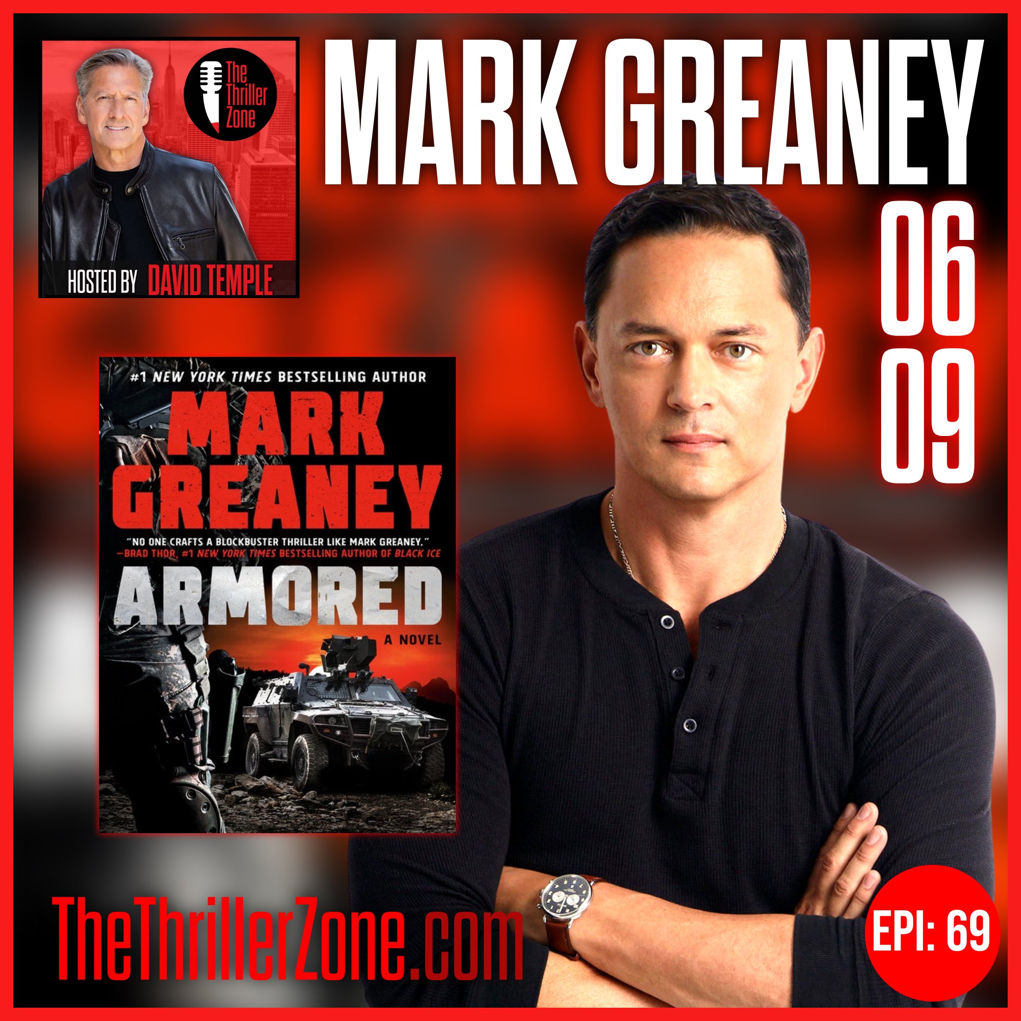 Mark Greaney, Number 1 New York Times Bestselling Author of ARMORED Image
