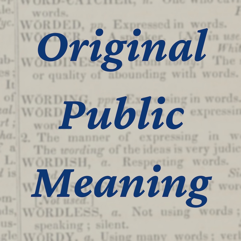 Artwork for podcast Original Public Meaning