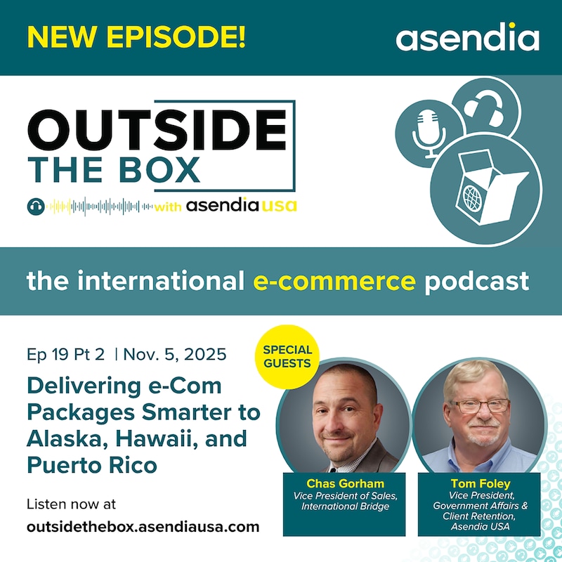 Artwork for podcast Outside the Box with Asendia USA: The International e-Commerce Podcast