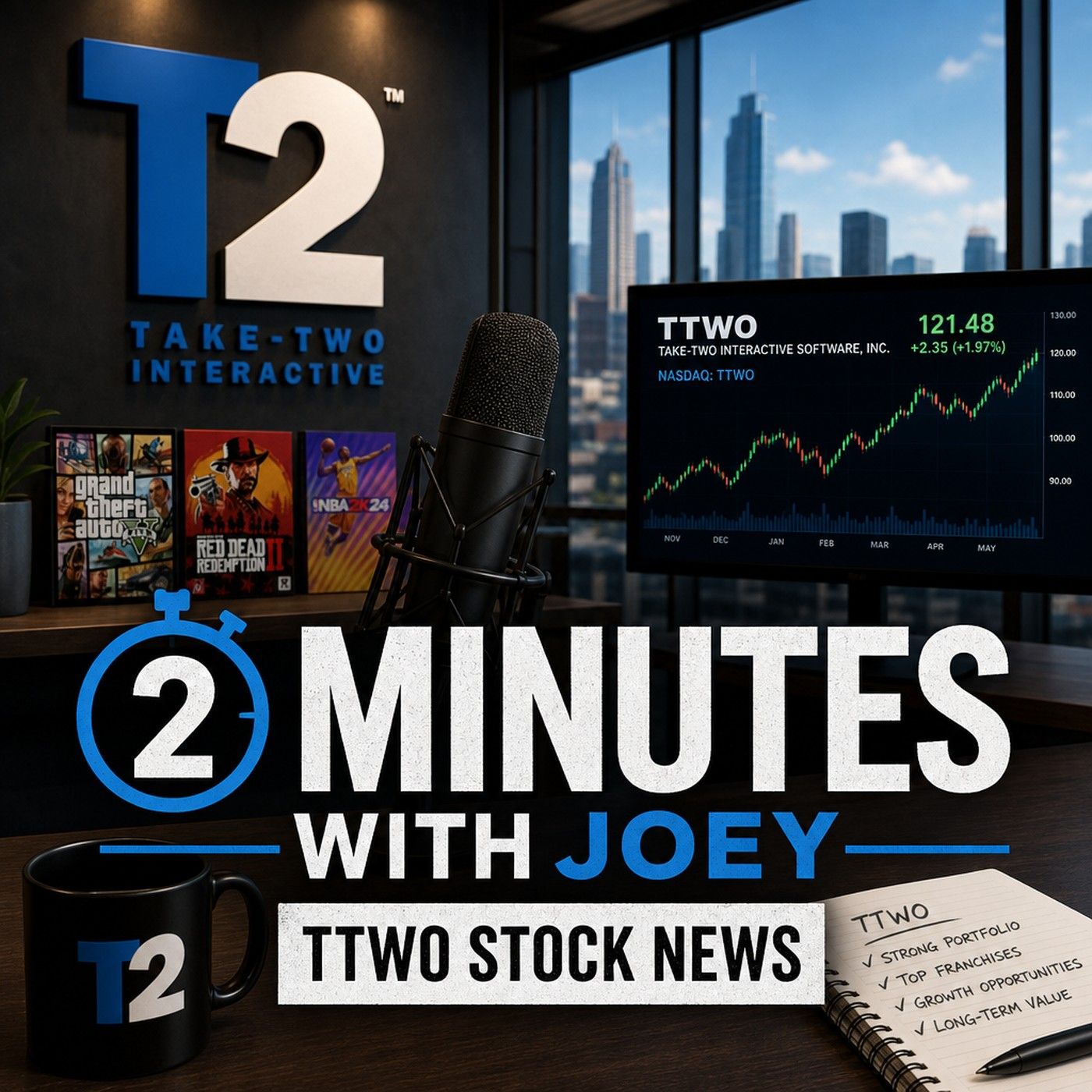2 Minutes with Joey - TTWO Stock News podcast artwork