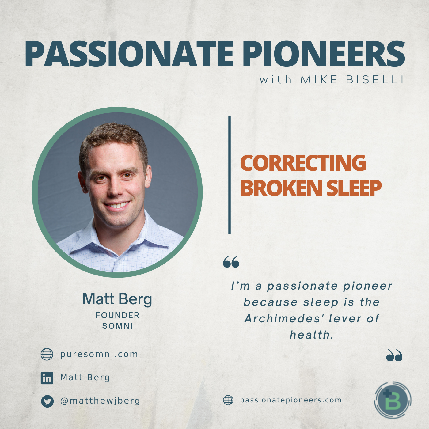 Correcting Broken Sleep with Matt Berg