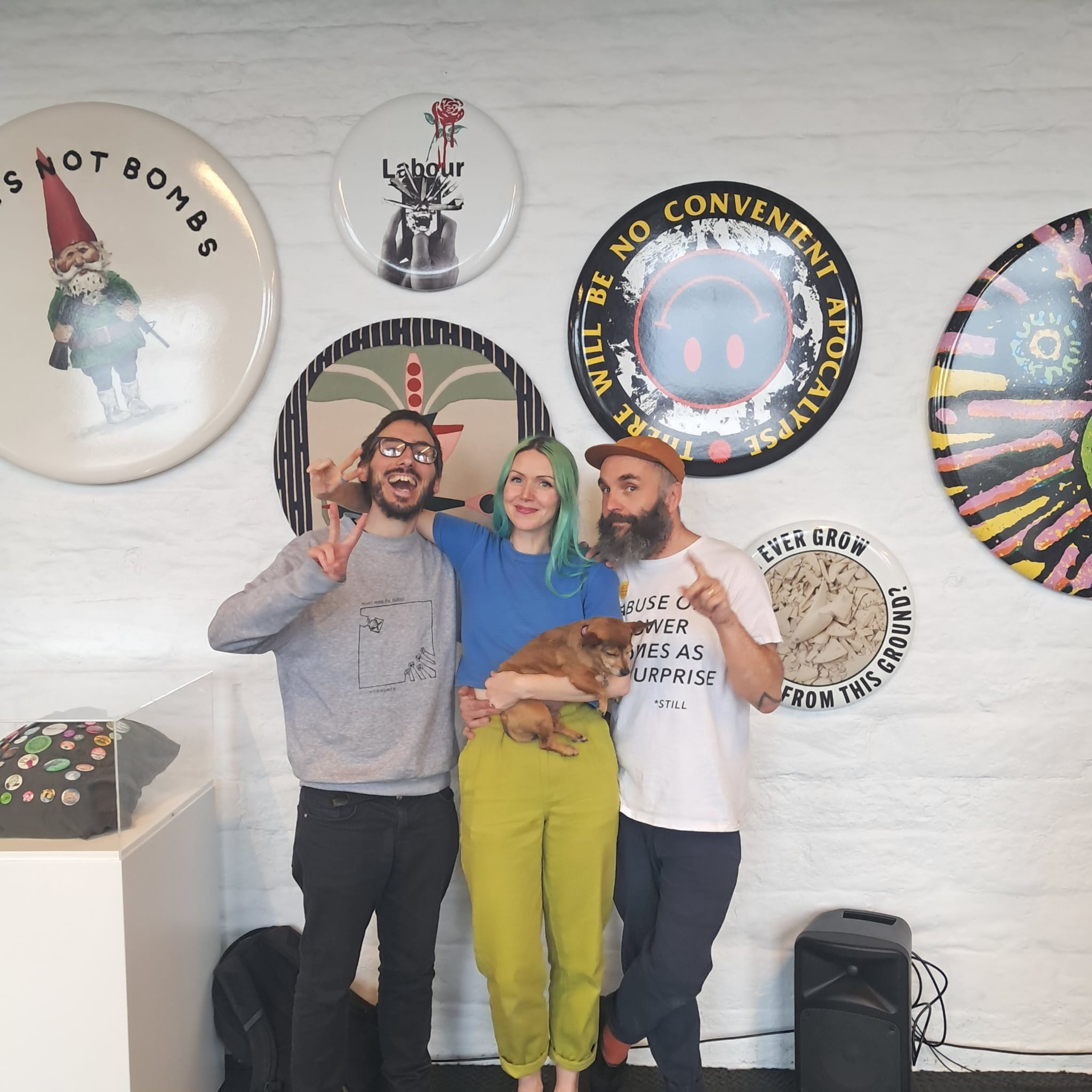 Factory Floor Cuts: Pins For Peace (Mek Summat, Black Lodge Press & Alasdair Beal)