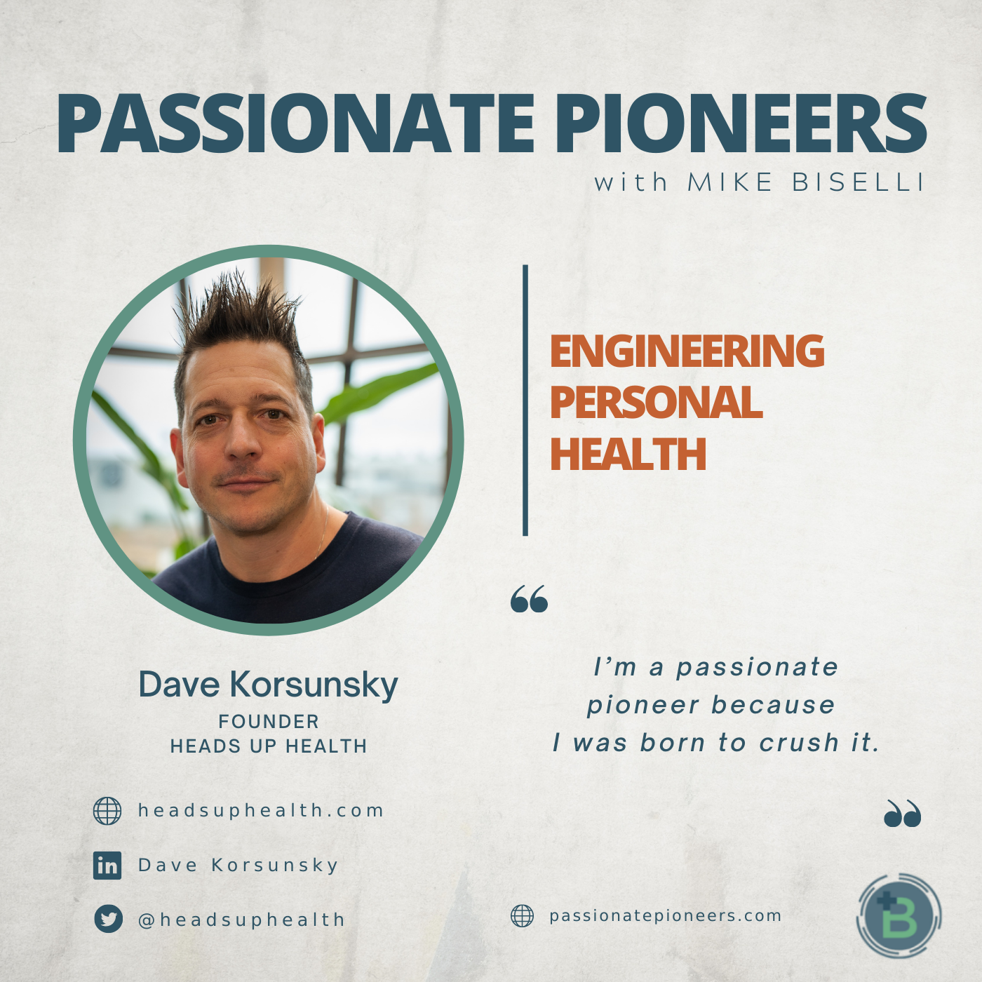 Engineering Personal Health with Dave Korsunsky
