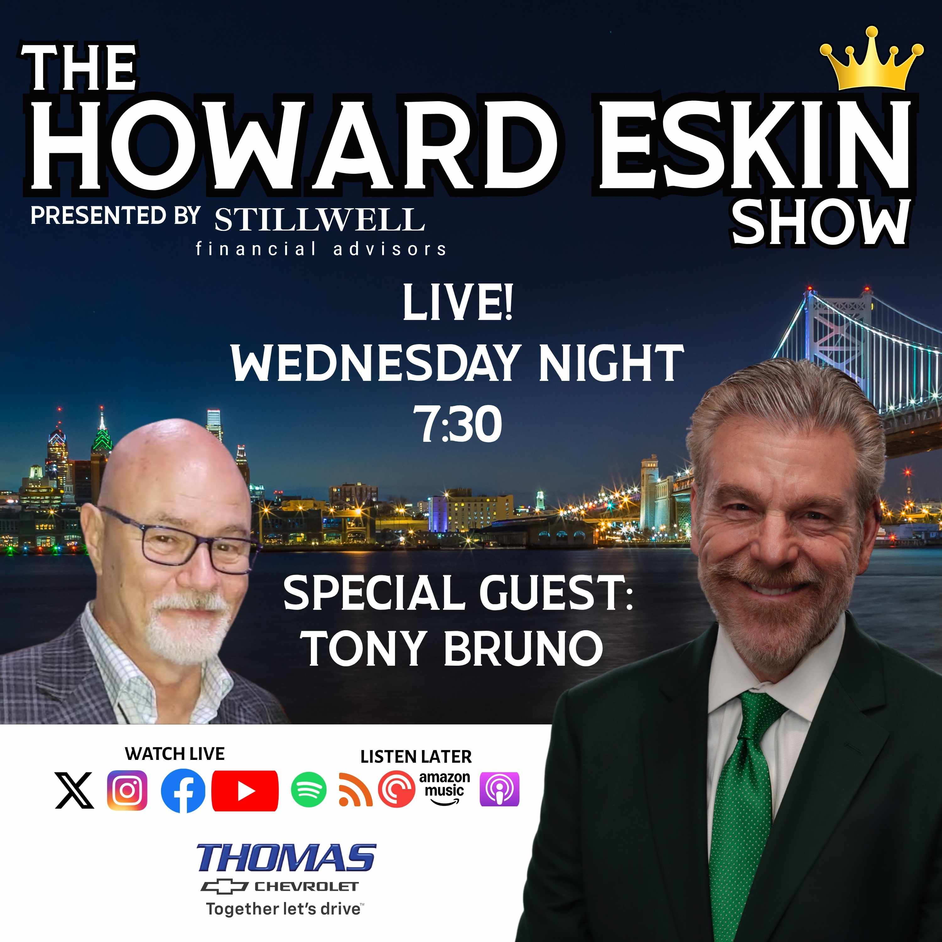 The Howard Eskin Show - #144 - Tony Bruno episode artwork