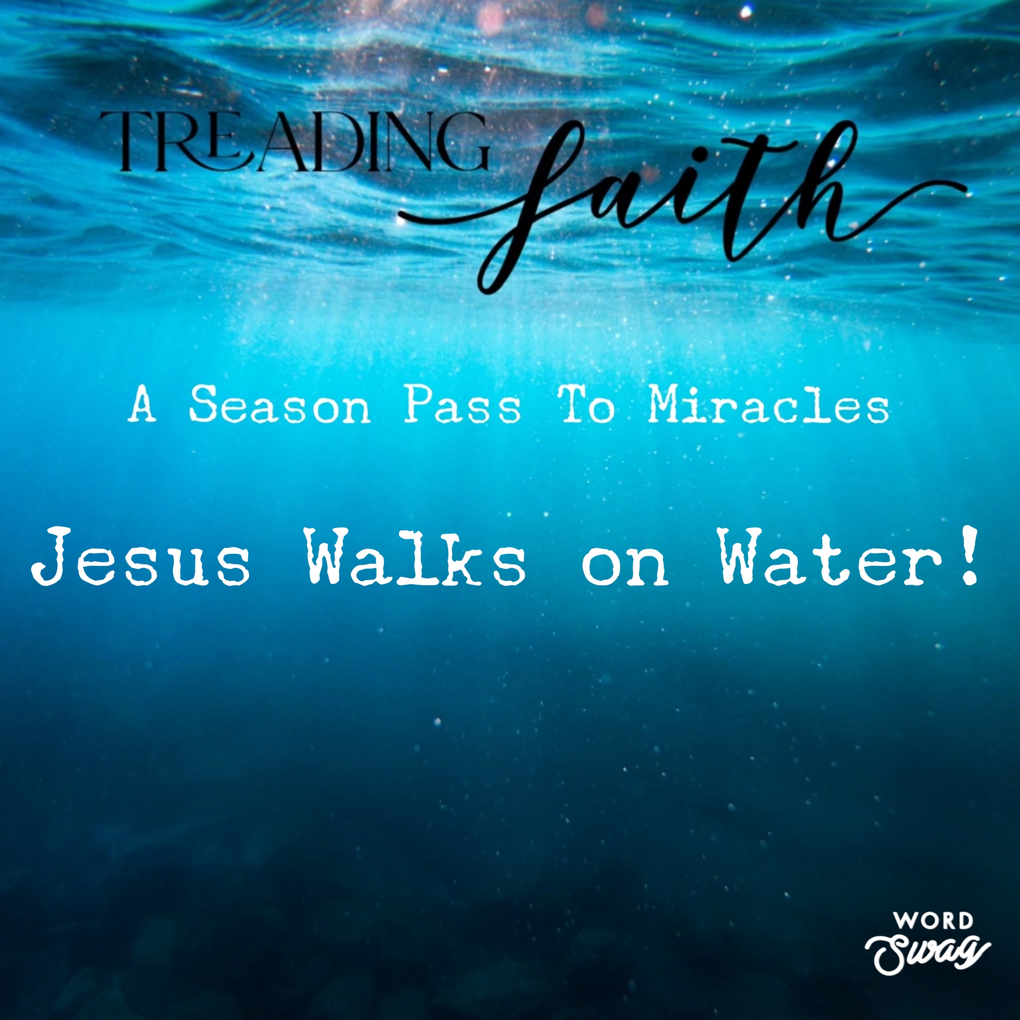 Jesus Walks on Water!