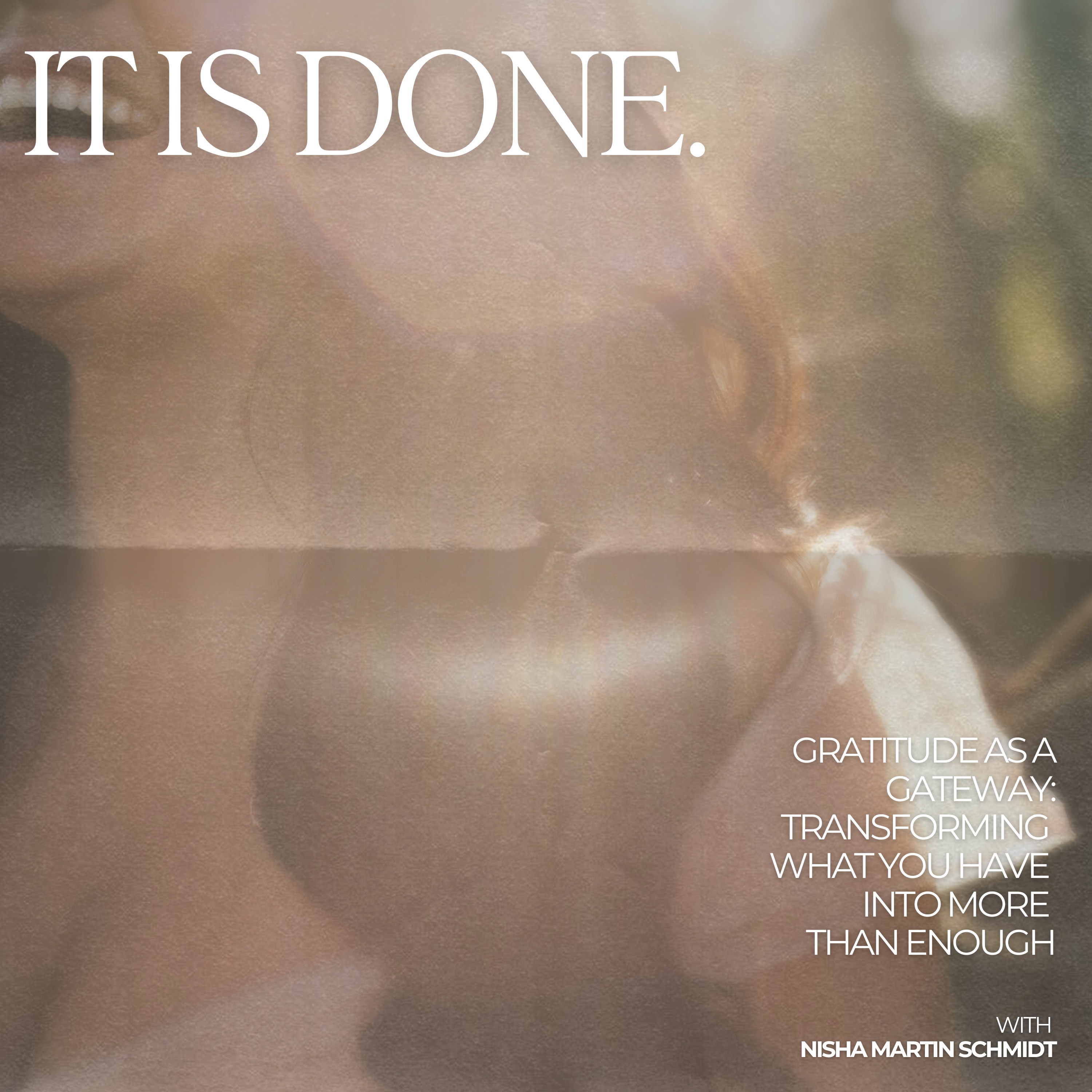 it is done.
