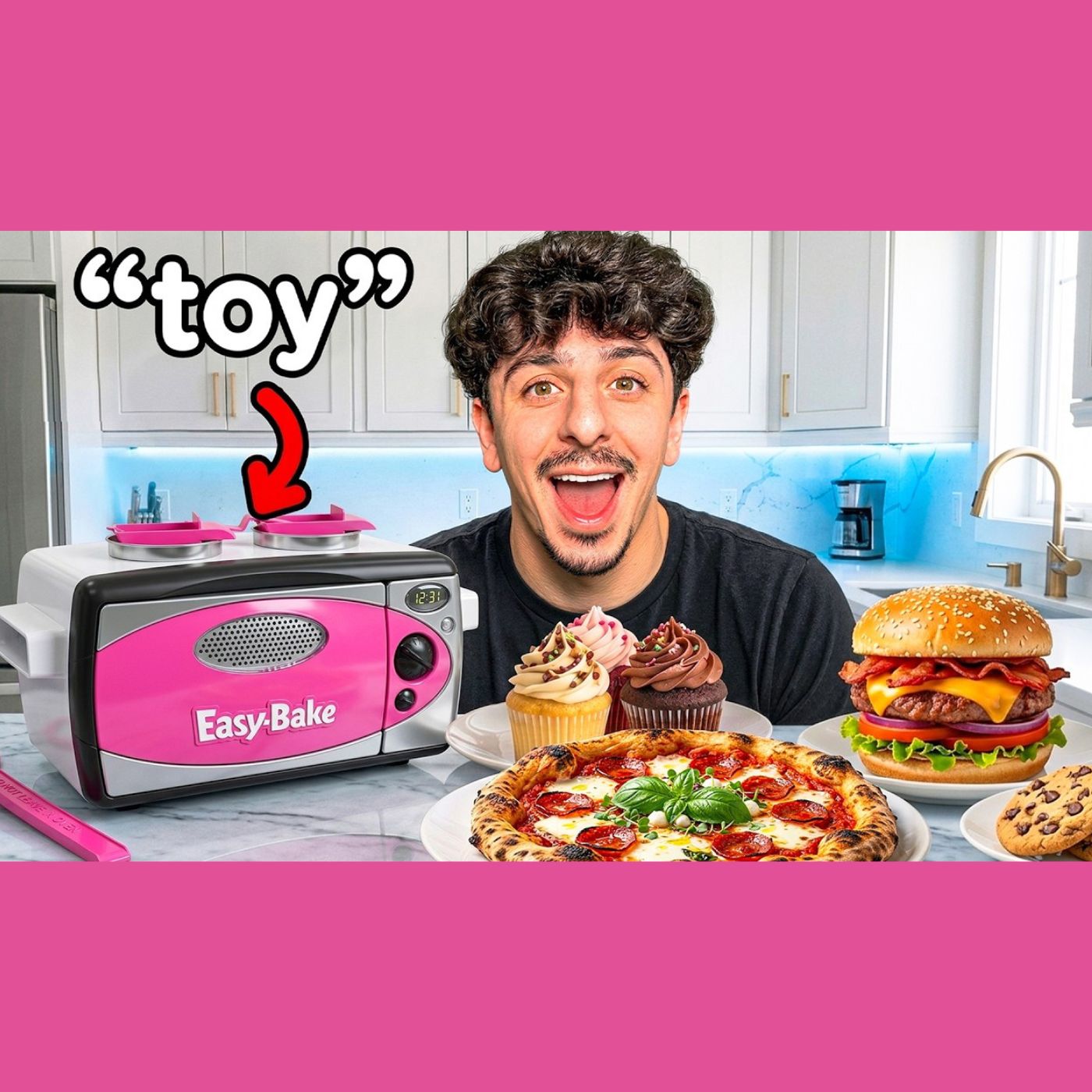 Surviving on ONLY Easy Bake Oven Food For 24 Hours!! episode artwork