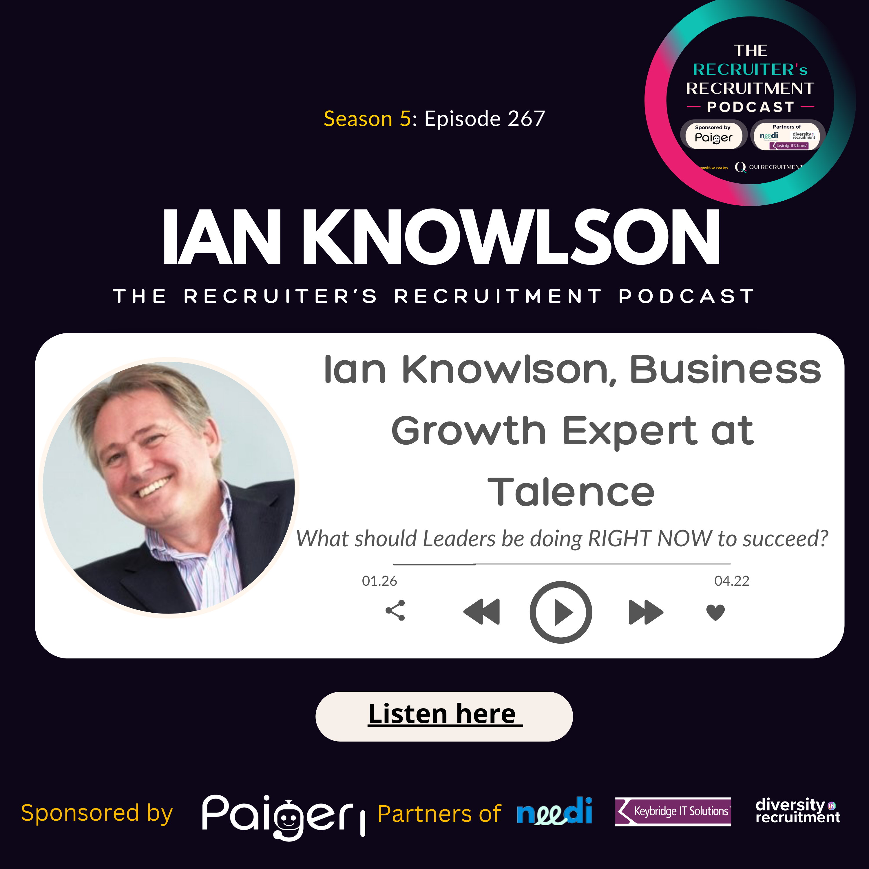 EP267: Ian Knowlson, Business Growth Expert at Talence - What should Leaders be doing RIGHT NOW to succeed? episode artwork