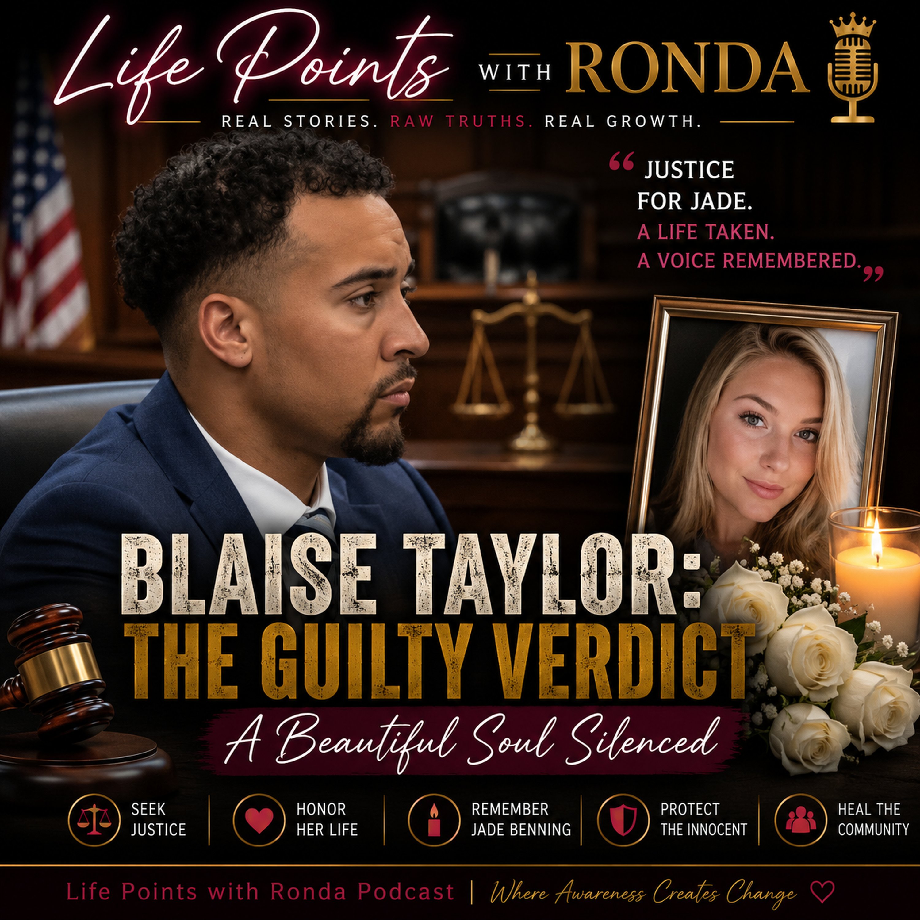 ⚖️ Blaise Taylor: The Guilty Verdict — A Beautiful Soul Silenced | Life Points with Ronda episode artwork