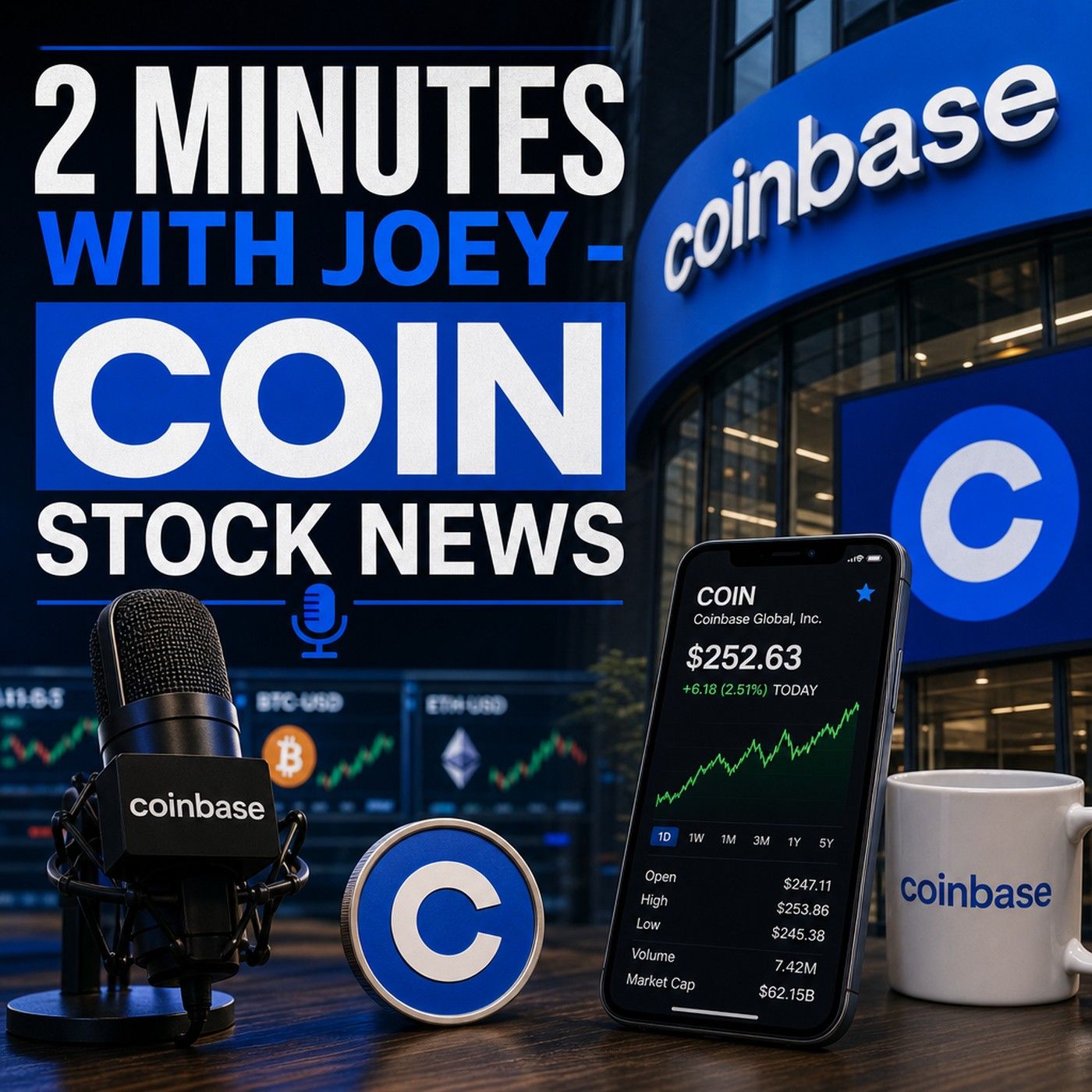 2 Minutes with Joey - COIN Stock News podcast artwork
