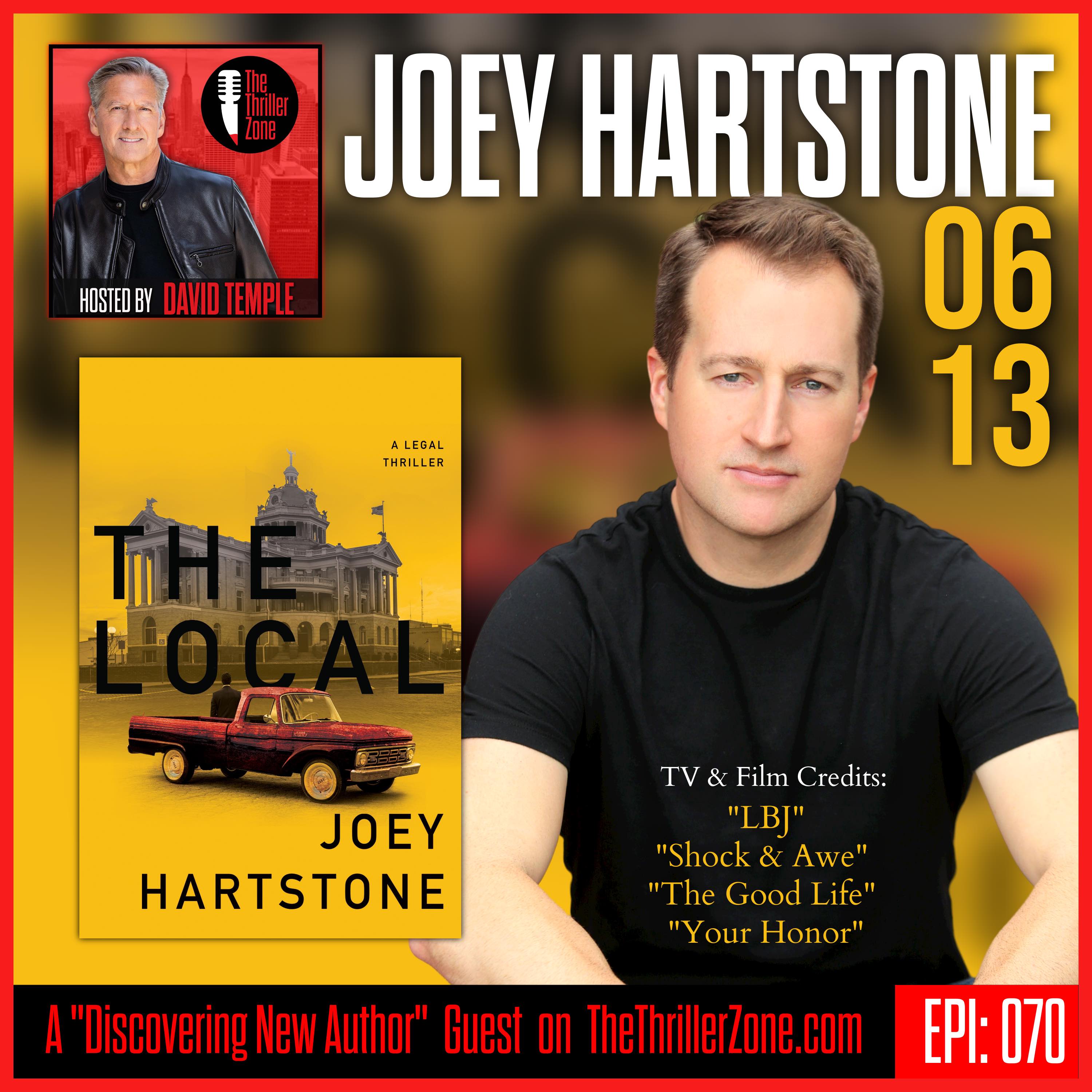 Joey Hartstone, author of The Local