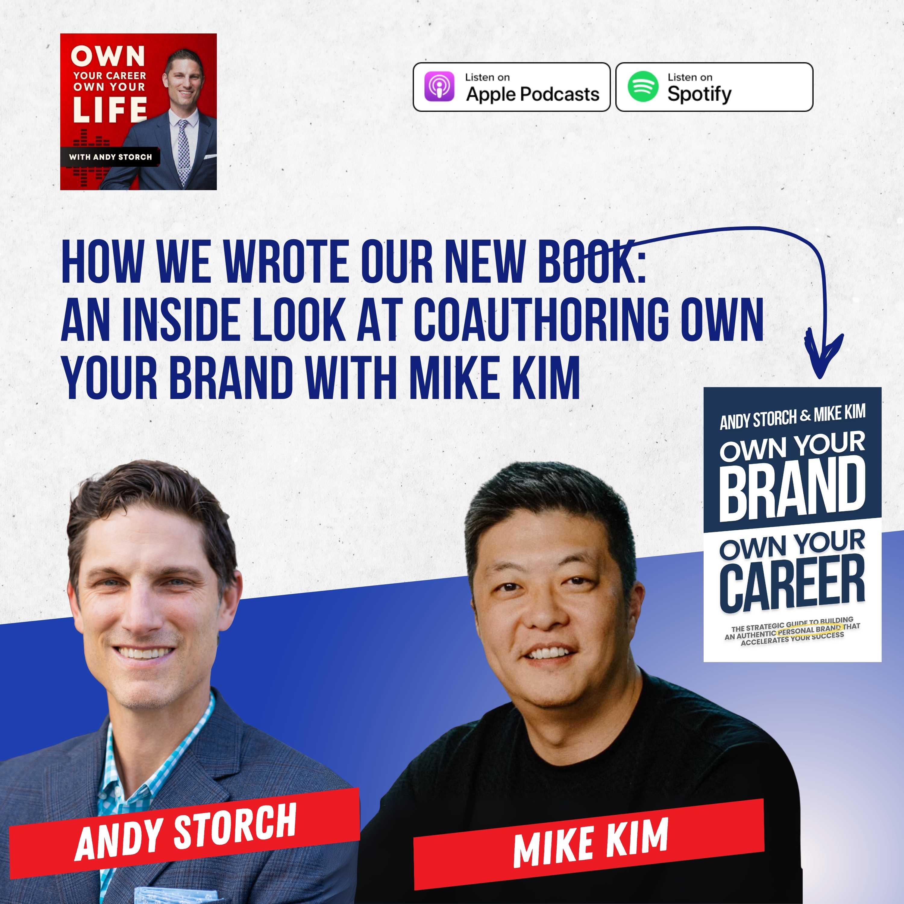 Own Your Brand, Own Your Career - a Conversation with Mike Kim about our new book episode artwork